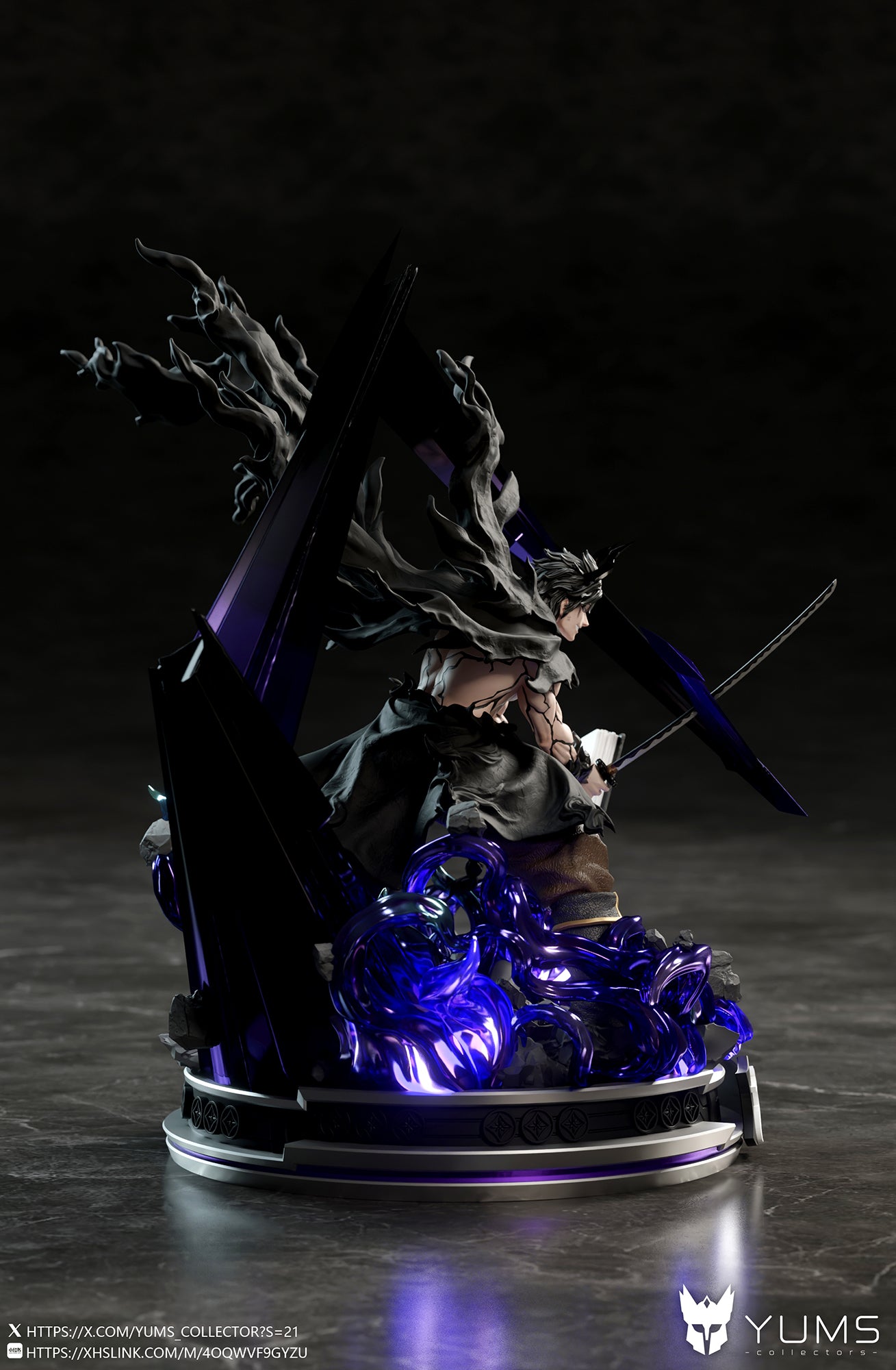 Black Estatuilla Black Clover | Yami Sukehiro (Kijin Transformation) | YUMS-Collectors Studio | Tienda Anime | Tico Ofertas