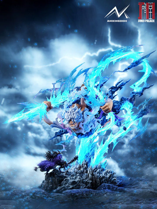 Dark Slate Blue Figura Jimei Palace x AniKingdom Studio - Nika Luffy | One Piece | Tienda Anime Tico Ofertas