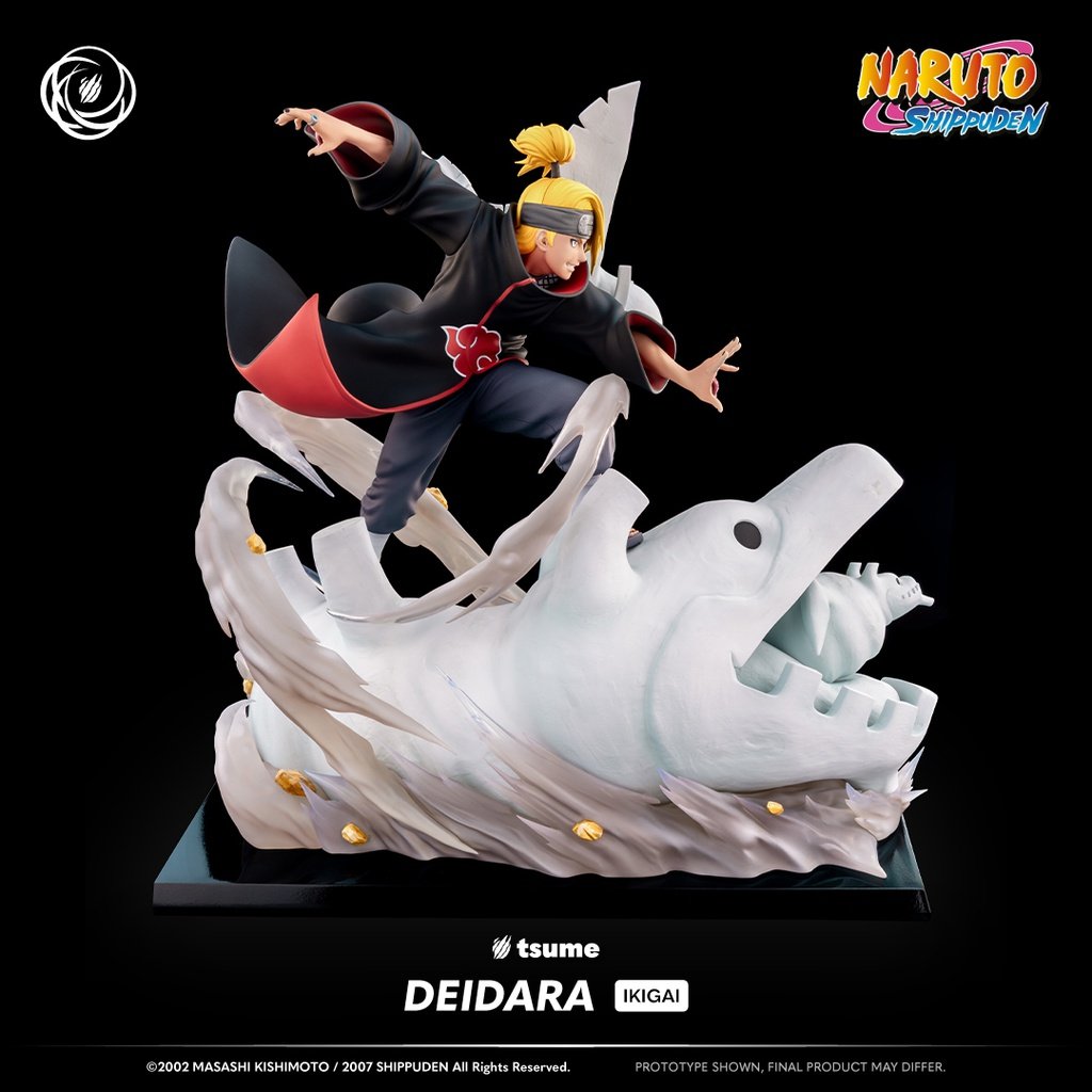 Black Estatuilla  Naruto Shippuden | Deidara - Ikigai 1/6 | Tsume Studio (Licenciado) | Tico Ofertas