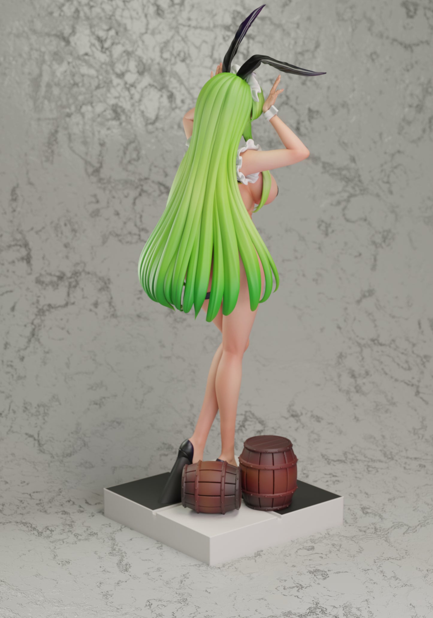 Dark Gray Estatuilla Code Geass | Tavern Bunny Girl C.C. | Green Tea Studio | Tico Ofertas