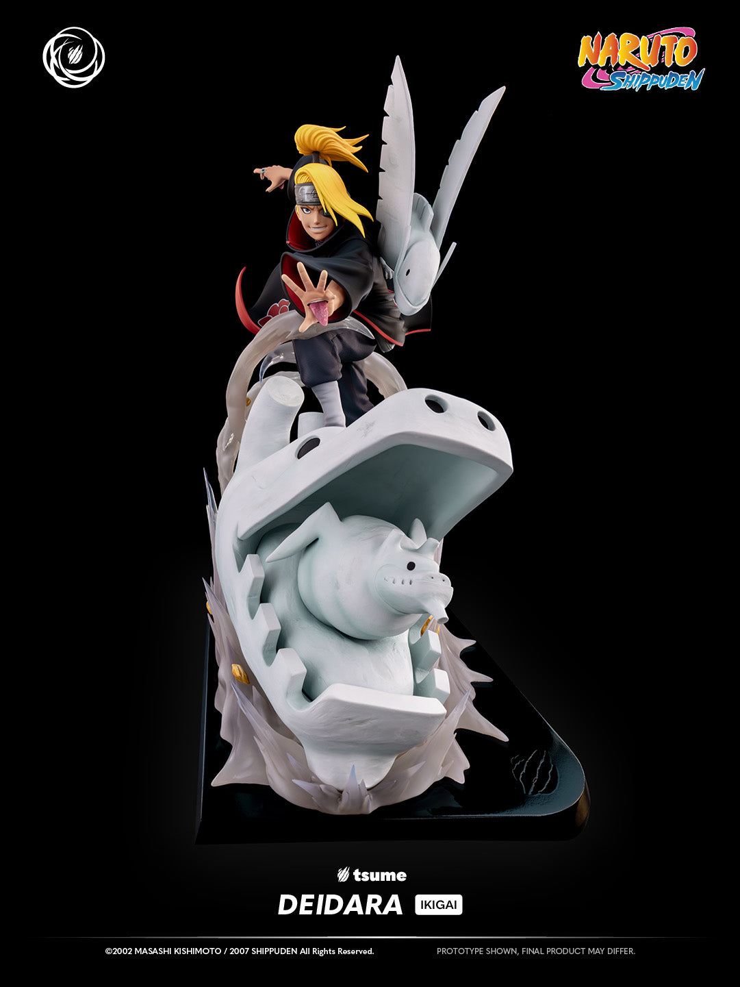 Dark Gray Estatuilla  Naruto Shippuden | Deidara - Ikigai 1/6 | Tsume Studio (Licenciado) | Tico Ofertas