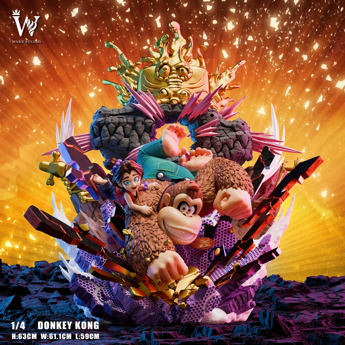 Chocolate Estatuilla Donkey Kong | Donkey Kong Bananza | Wake Studio | Tienda Anime | Tico Ofertas
