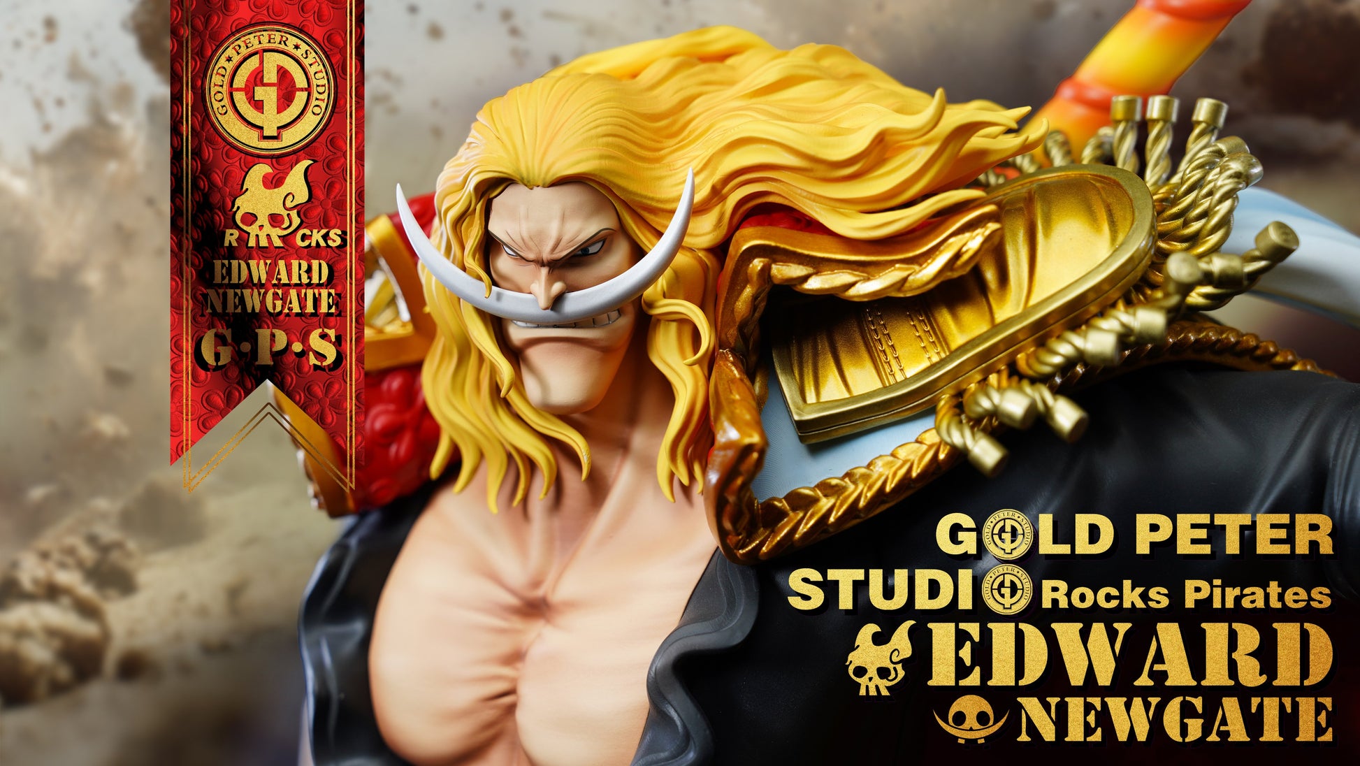 Dark Khaki Estatuilla One Piece | Edward Newgate (Whitebeard) | Tienda merchandising Anime | Tico Ofertas