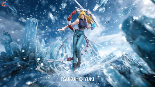 Steel Blue Estatuilla  Jujutsu Kaisen | Tsukumo Yuki | YQY Studio | Tico Ofertas