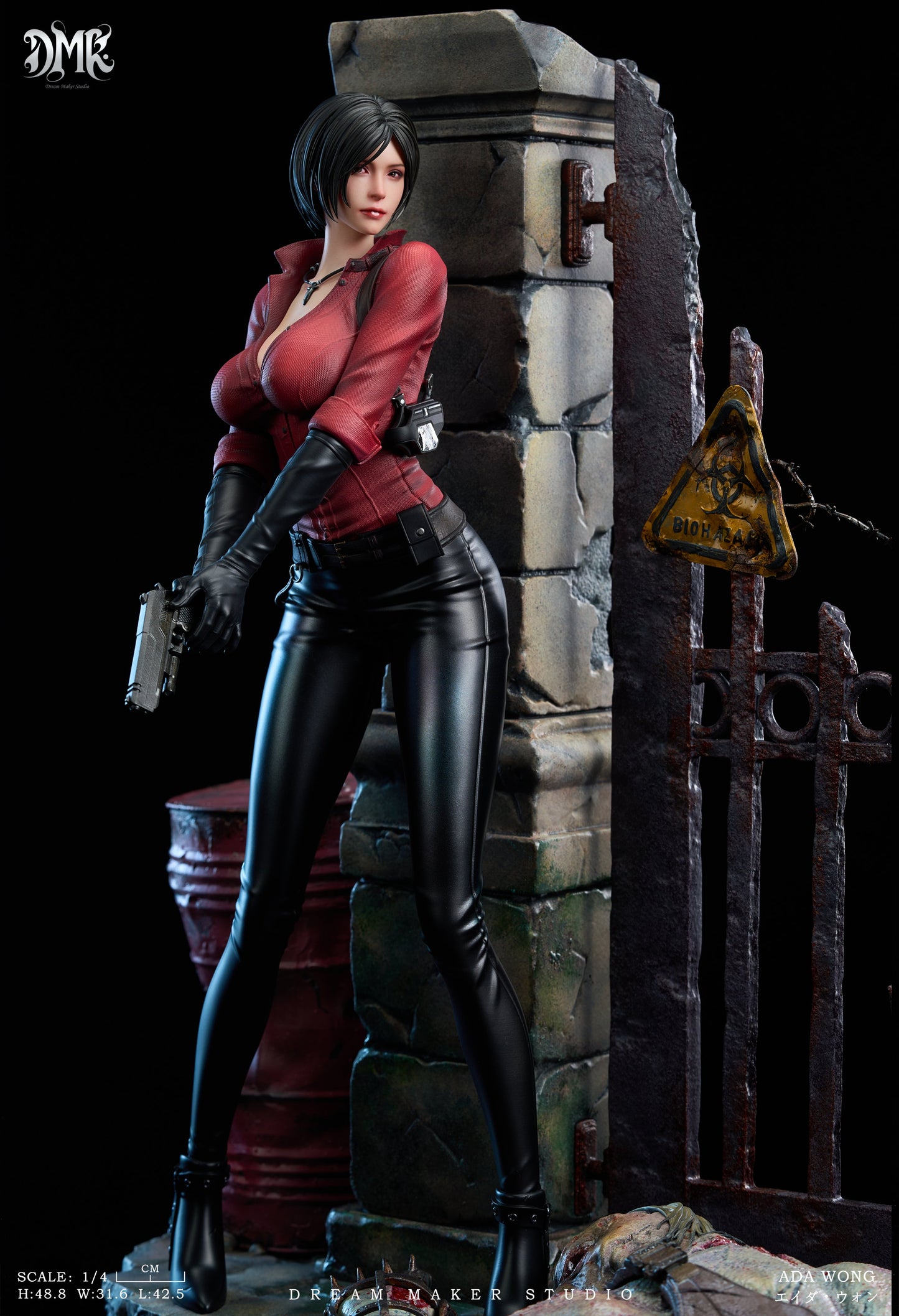 Black Estatuilla Resident Evil | Ada Wong 1/4 Statue | Dream Maker Studio | Tico Ofertas