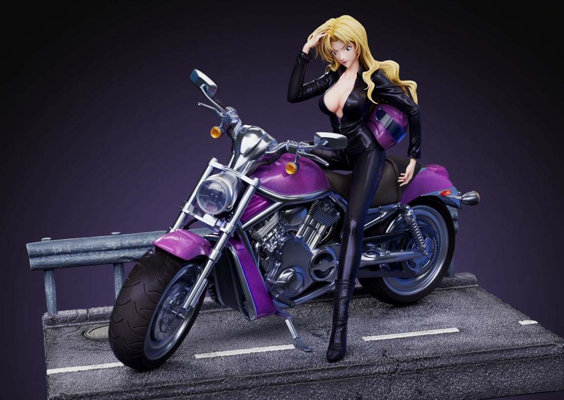 Estatuilla Vermouth en Moto | Strange Thief Studio | Detective Conan | Tico Ofertas