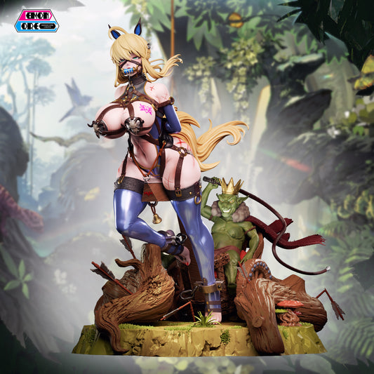 Dark Gray Estatuilla Fate/stay night | Artoria Transformada en Goblin Cart | Demon Core Studio | Tico Ofertas