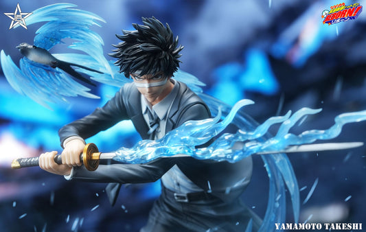 Dark Slate Gray Estatuilla Katekyo Hitman Reborn | Yamamoto Takeshi | Vongola Rain Guardian | Craftsman Studio | Tico Ofertas