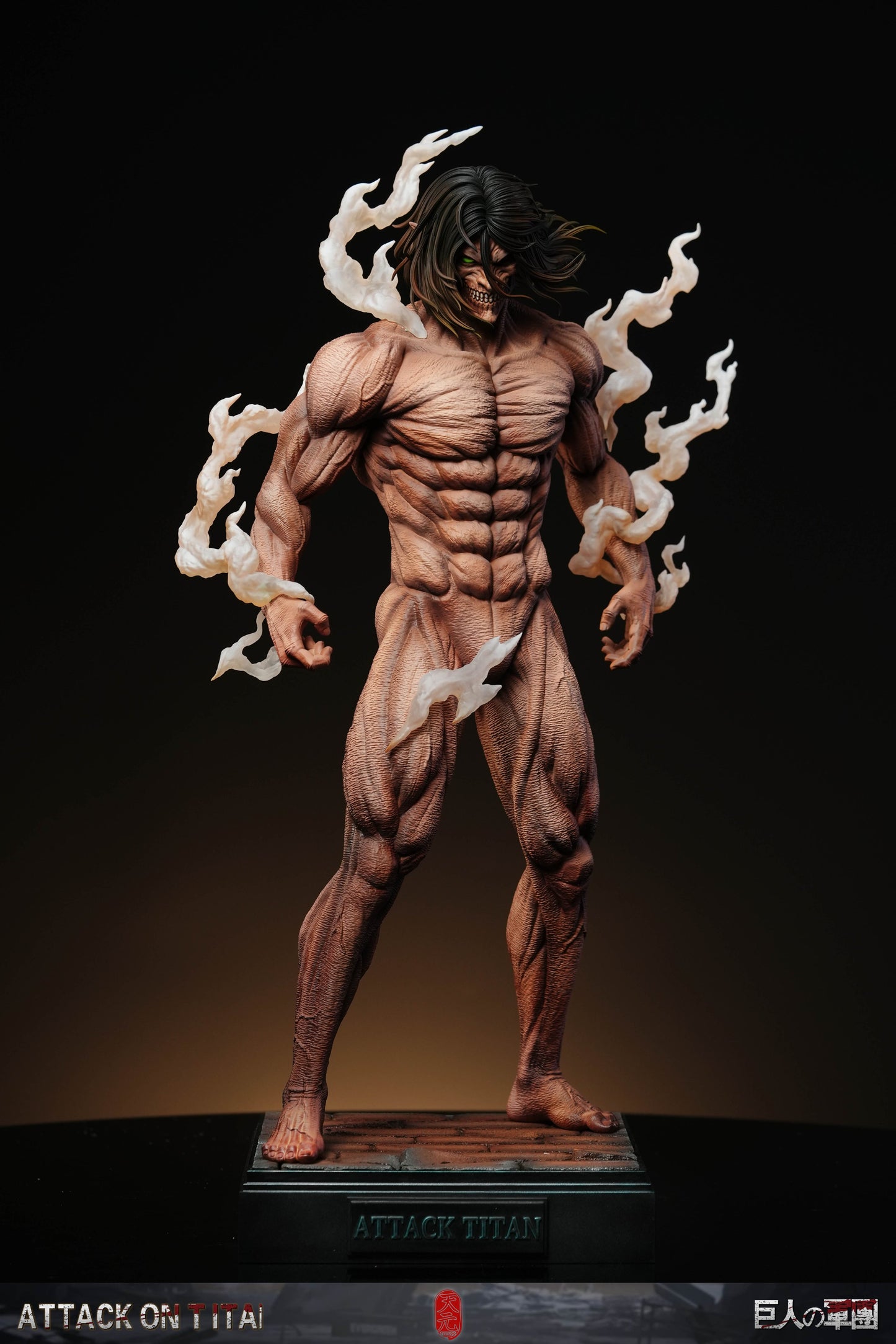 Black Estatuilla Attack on Titan | Eren Titan Form | TY Studio | Tienda Anime | Tico Ofertas