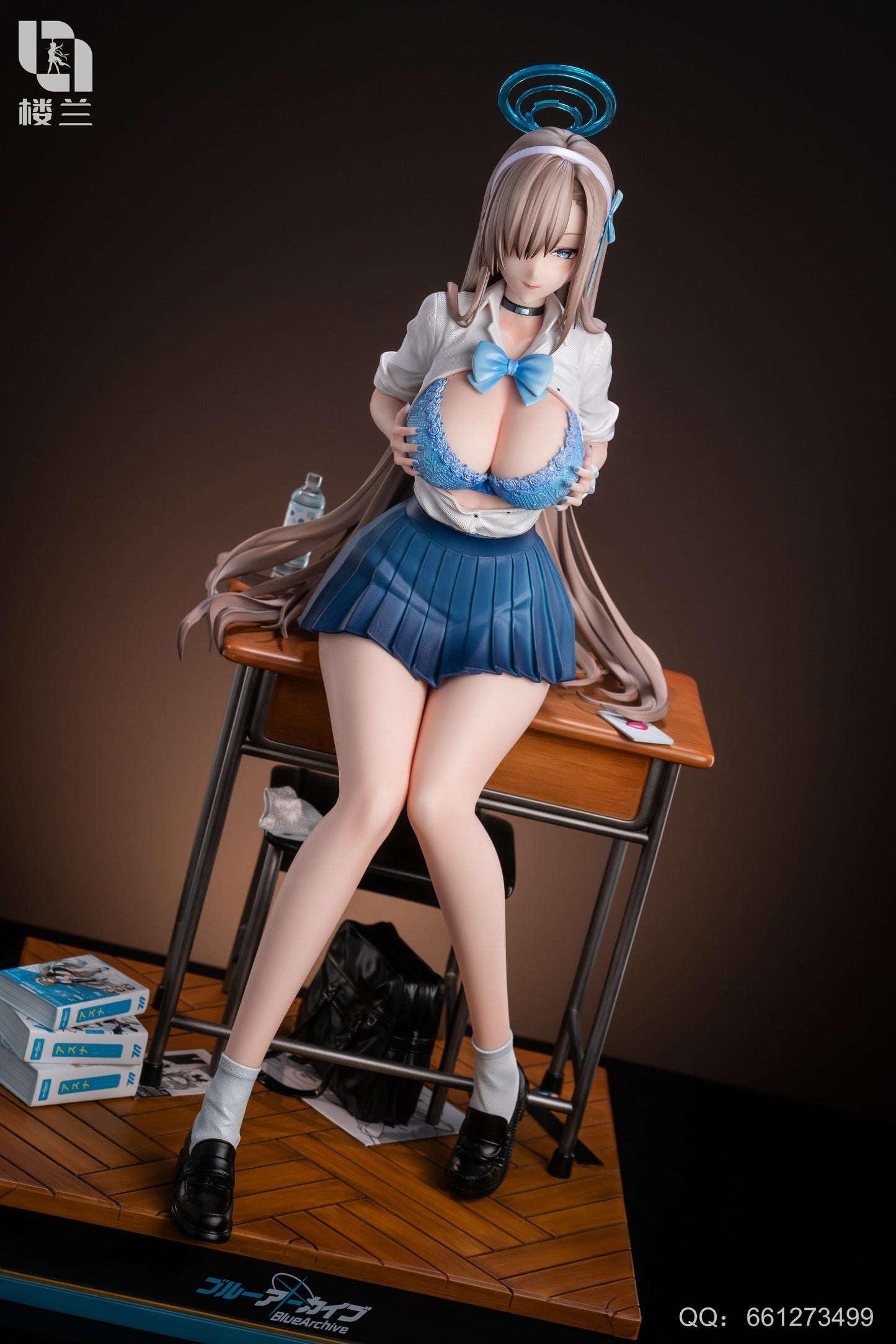 Black Estatuilla Blue Archive | Office Secretary Asuna 1/4 GK Statue | Lou Lan Studio | Tico Ofertas