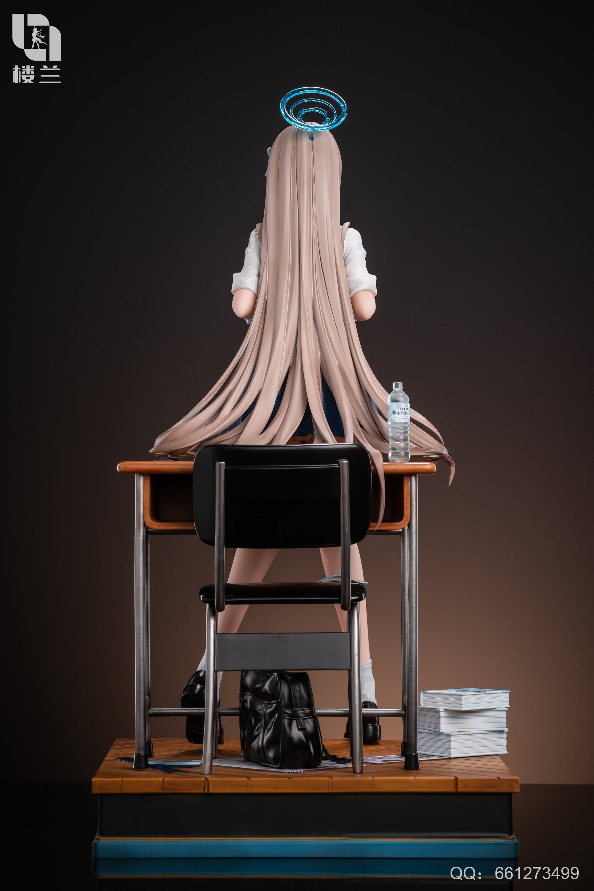 Black Estatuilla Blue Archive | Office Secretary Asuna 1/4 GK Statue | Lou Lan Studio | Tico Ofertas
