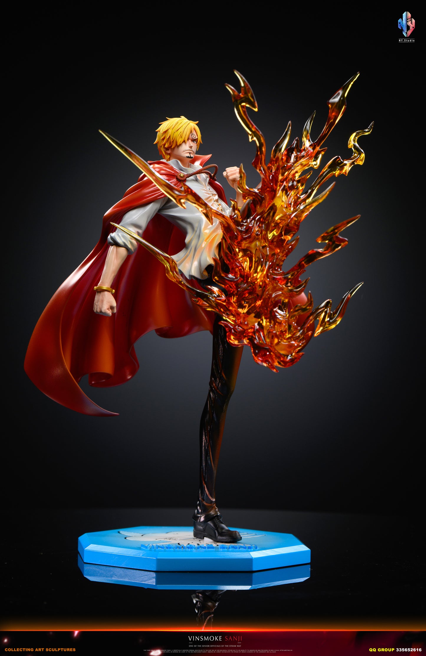 Black Estatuilla One Piece | Prince Sanji | NY Studio | Versión Pop | Tico Ofertas