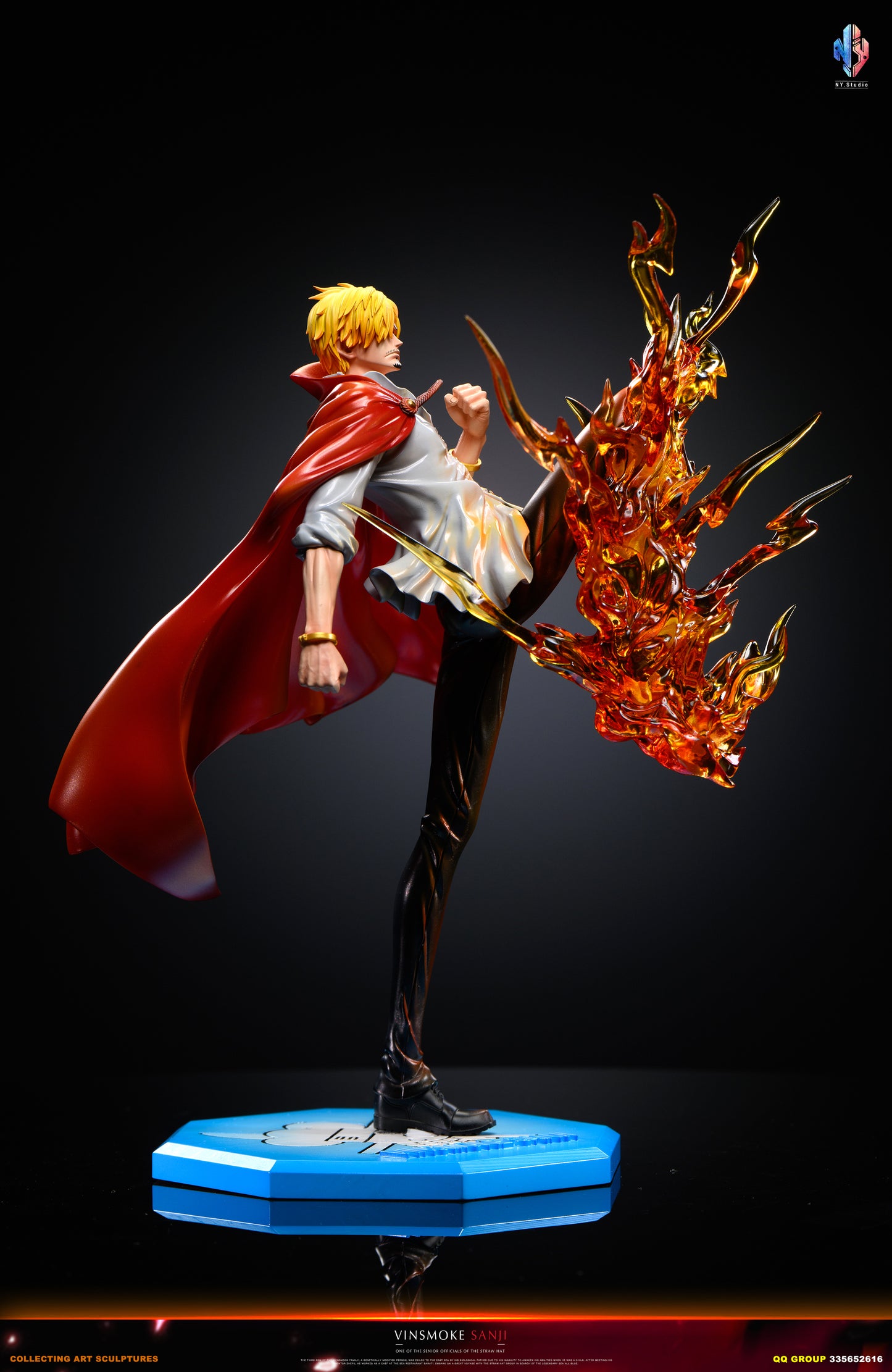 Black Estatuilla One Piece | Prince Sanji | NY Studio | Versión Pop | Tico Ofertas