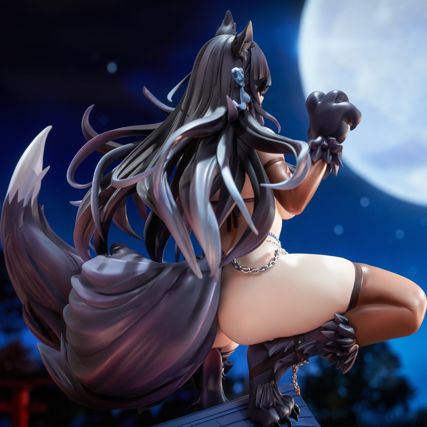 Midnight Blue Estatuilla Azur Lane | Atago "Full Moon's Feral Wolf" 1/7 Figure | Good Smile Arts Shanghai | Tico Ofertas