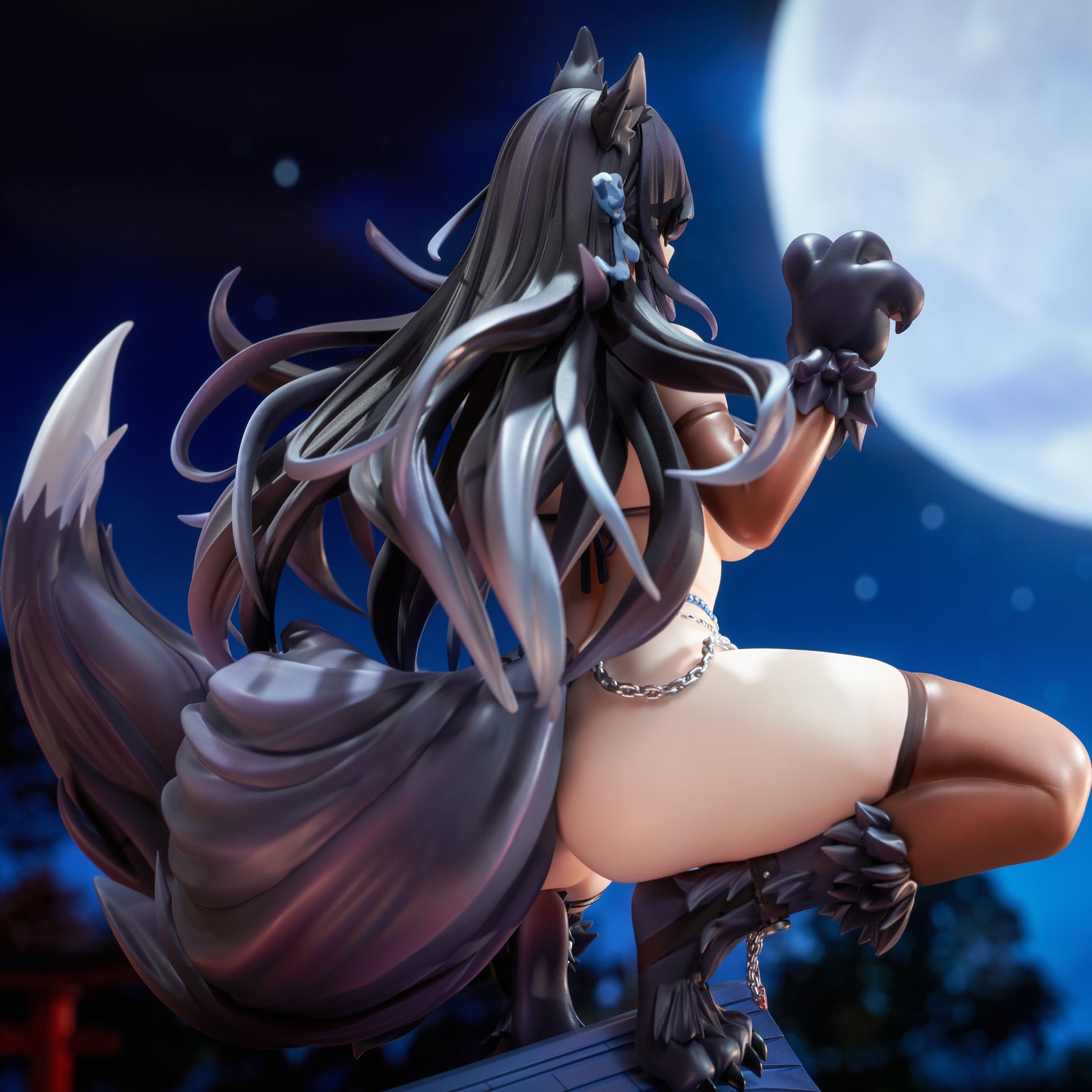 Midnight Blue Estatuilla Azur Lane | Atago "Full Moon's Feral Wolf" 1/7 Figure | Good Smile Arts Shanghai | Tico Ofertas