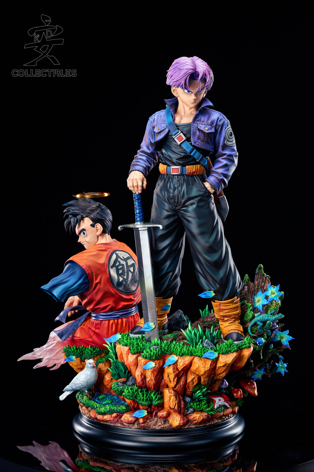 Estatuilla Dragon Ball | Trunks X Gohan | KD Collectibles | Diorama Épico de Combate | Tico Ofertas