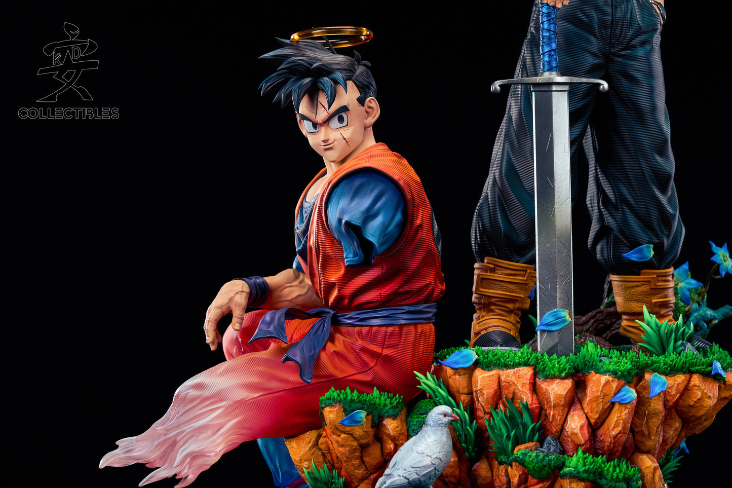 Sienna Estatuilla Dragon Ball | Trunks X Gohan | KD Collectibles | Diorama Épico de Combate | Tico Ofertas