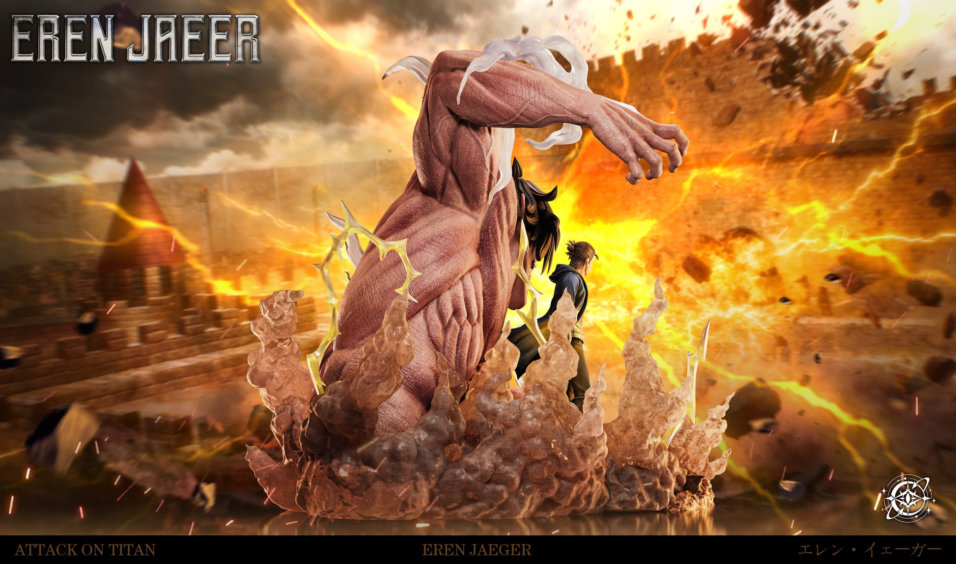 Sienna Estatuilla Attack on Titan | Eren vs. Pieck – The Nine Titans Resonance Series Tienda Anime | Tico Ofertas