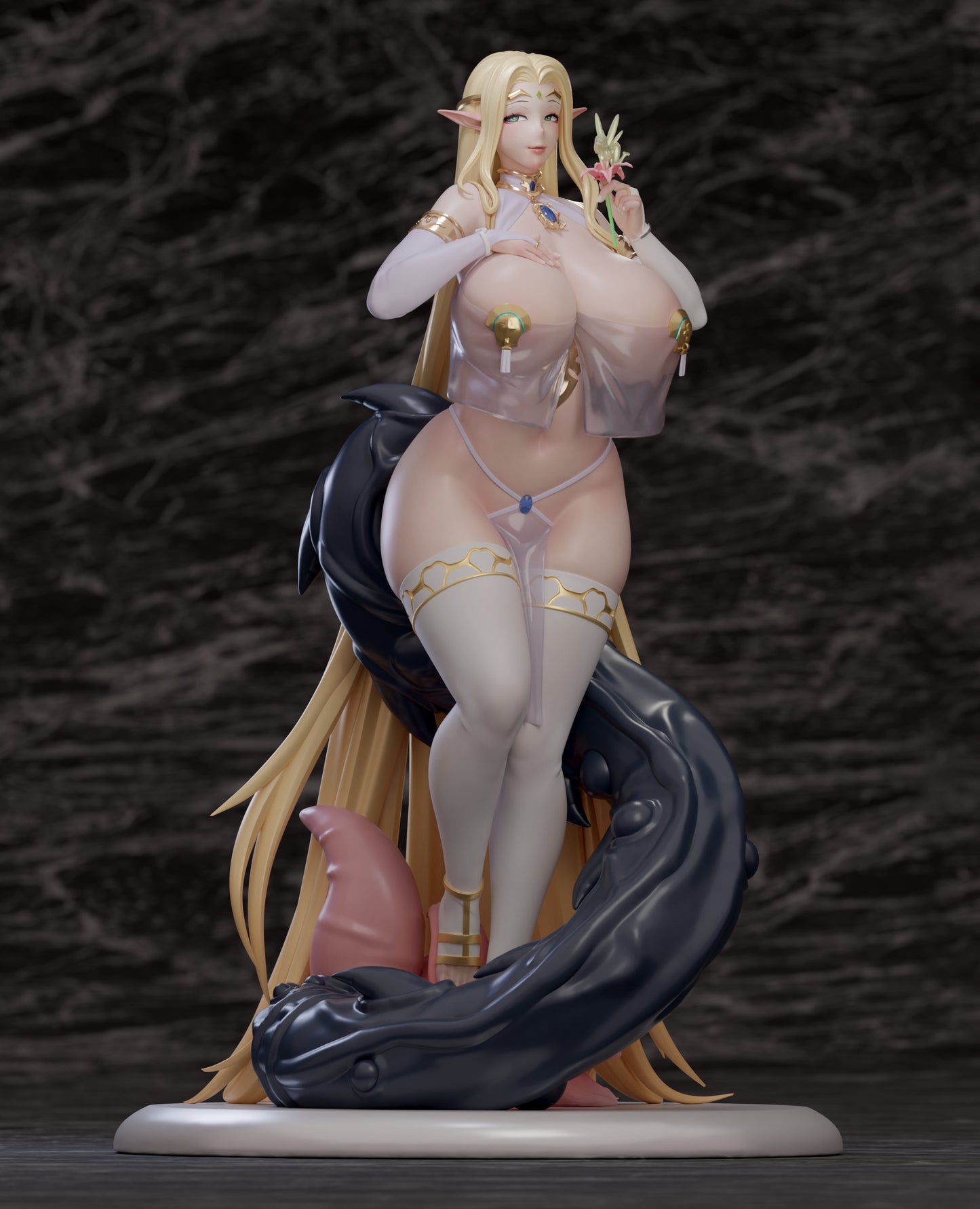 Black Estatuilla Tail of Desire | Elf Queen Ruda Gerte [18+] | SODA Studio | Tienda Anime | Tico Ofertas