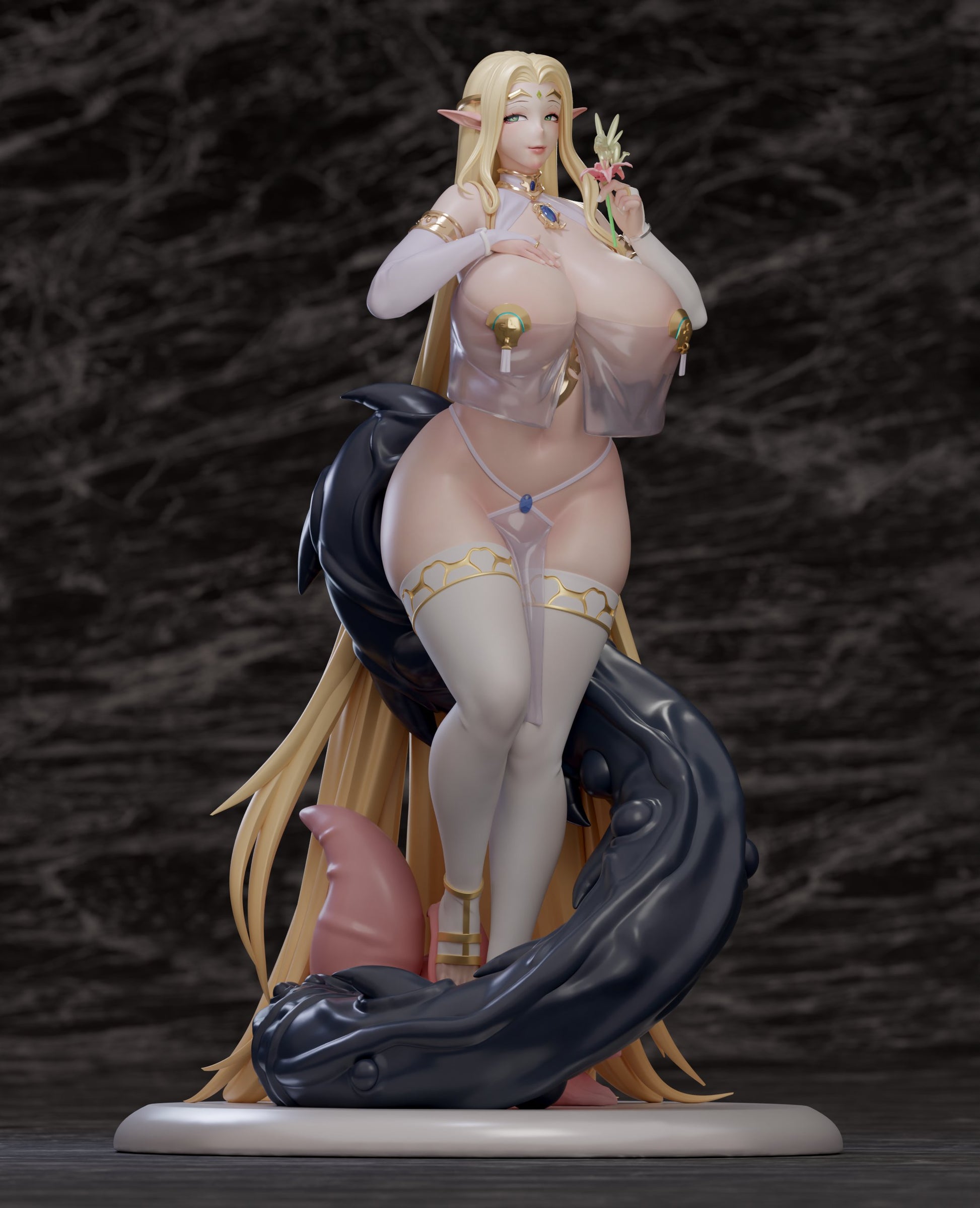 Black Estatuilla Tail of Desire | Elf Queen Ruda Gerte [18+] | SODA Studio | Tienda Anime | Tico Ofertas