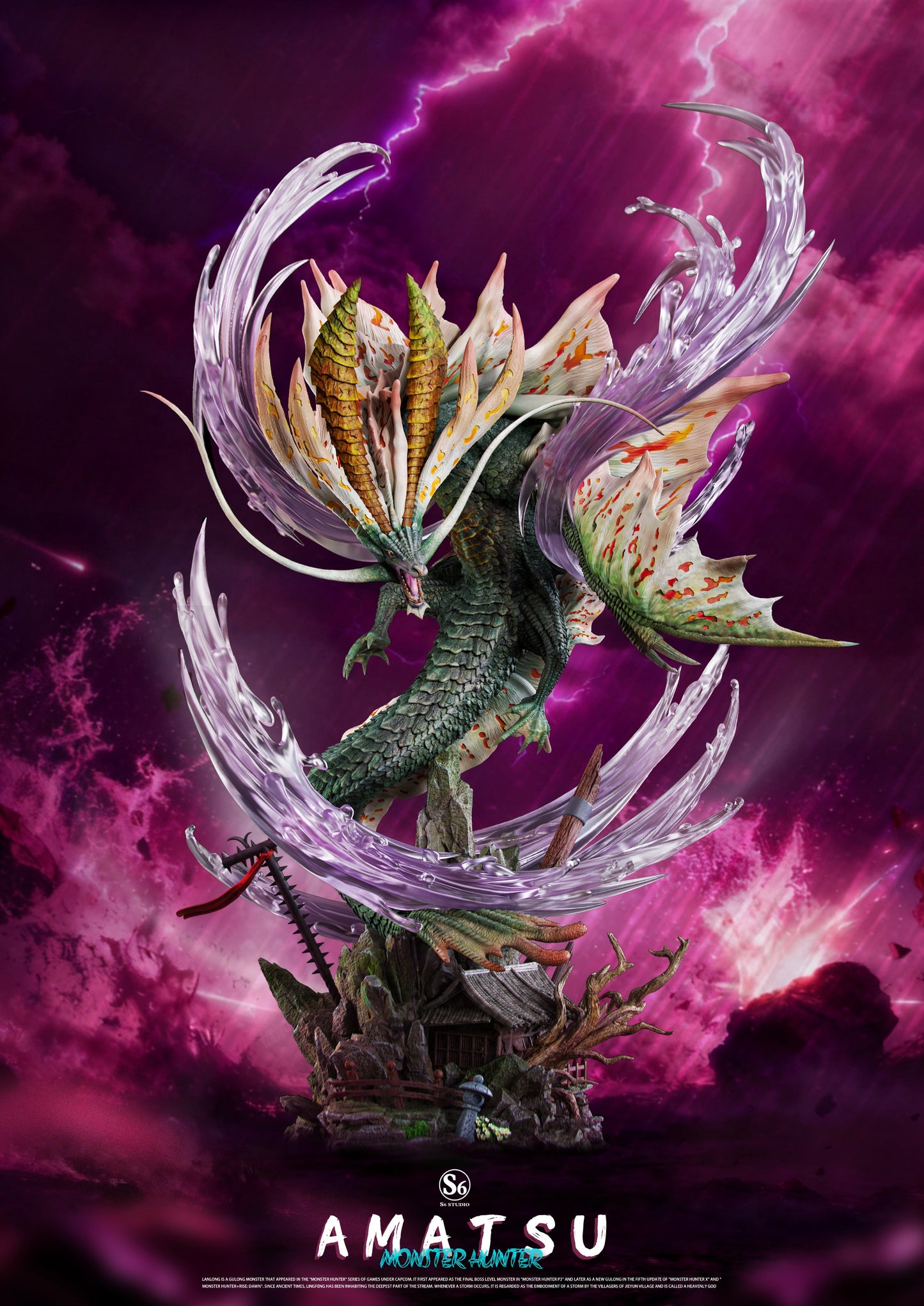Black Estatuilla Monster Hunter | Amatsu | S6 Studio | Tienda Anime | Tico Ofertas