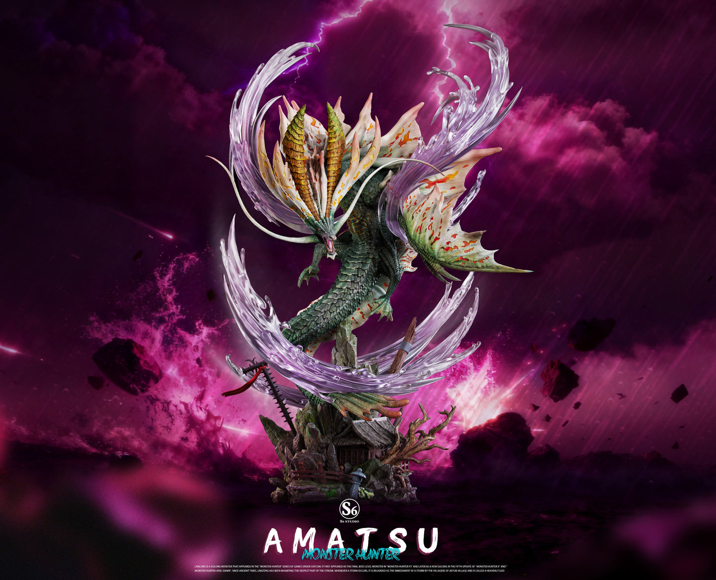 Black Estatuilla Monster Hunter | Amatsu | S6 Studio | Tienda Anime | Tico Ofertas