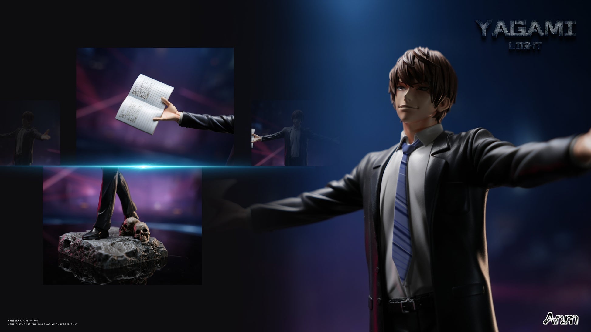 Black Estatuilla Death Note | Light Yagami | Anm Studio | Tienda Anime | Tico Ofertas