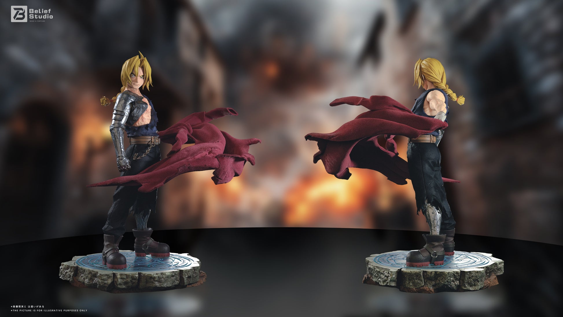 Dark Slate Gray Estatuilla  Fullmetal Alchemist | Edward Elric | Belief Studio | Tienda Anime | Tico Ofertas