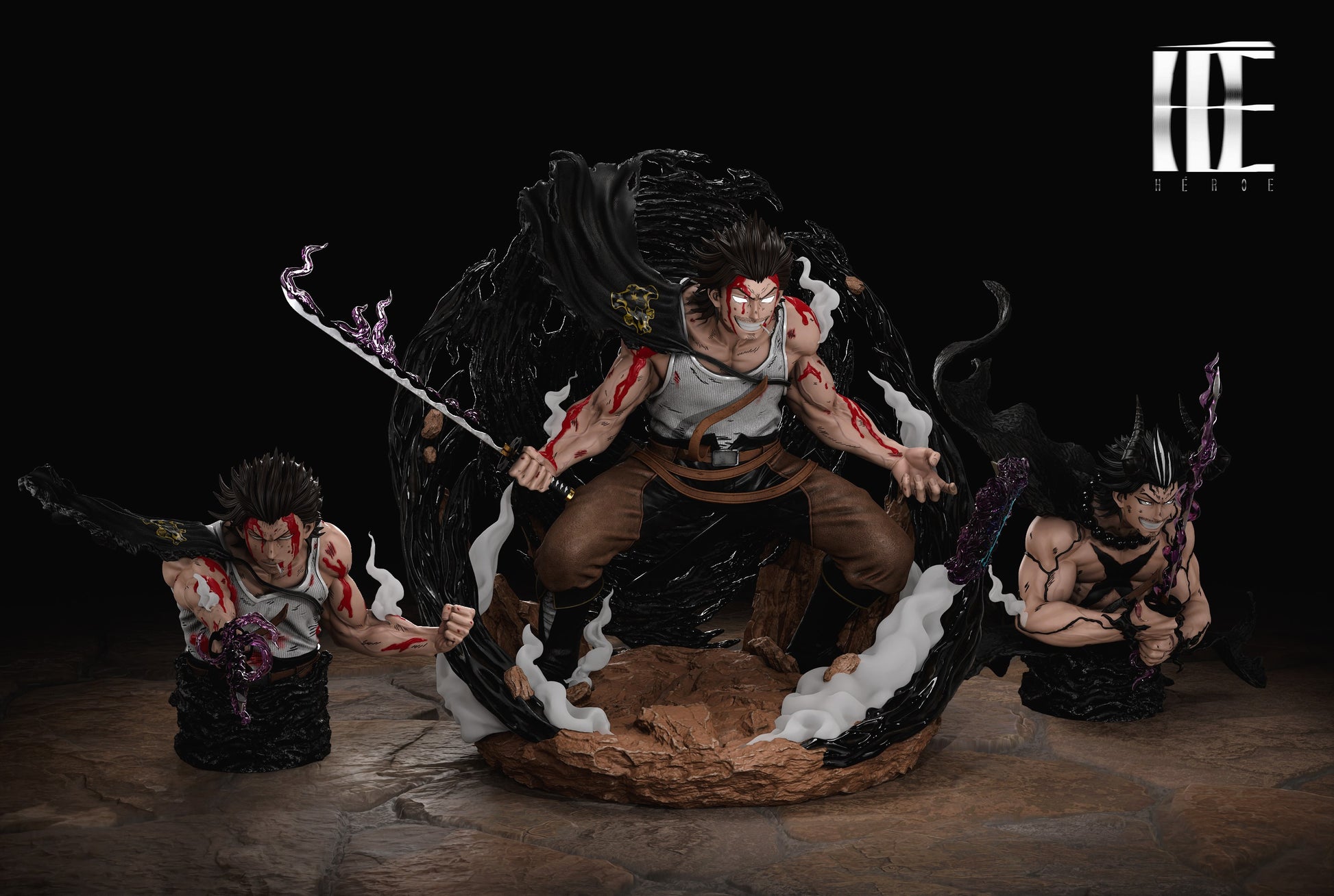 Black Estatuilla Black Clover | Yami Sukehiro | Heroe Collectibles Studio | Tienda Anime | Tico Ofertas