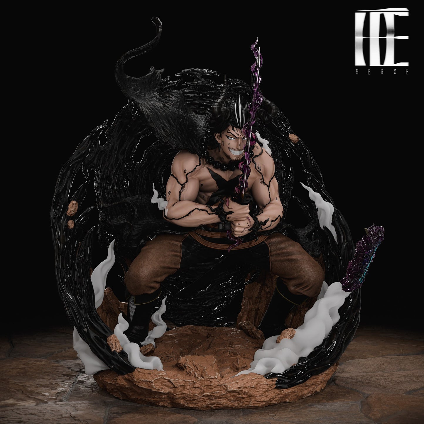 Black Estatuilla Black Clover | Yami Sukehiro | Heroe Collectibles Studio | Tienda Anime | Tico Ofertas