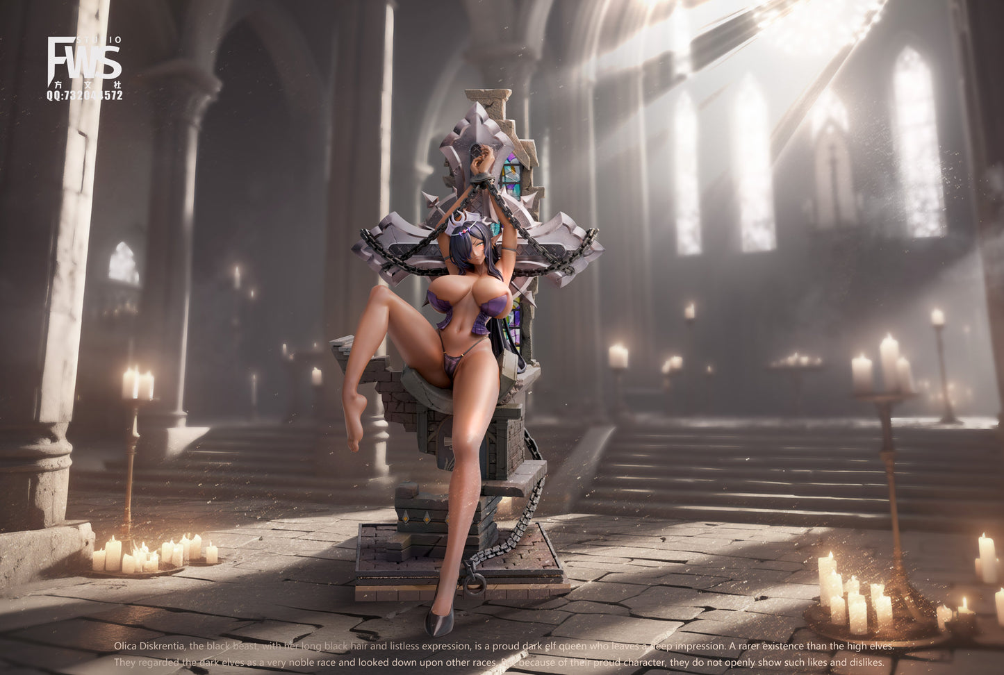 Dim Gray Estatuilla  Kuroinu | Olga Discordia | FWS Studio | Tienda Anime | Tico Ofertas