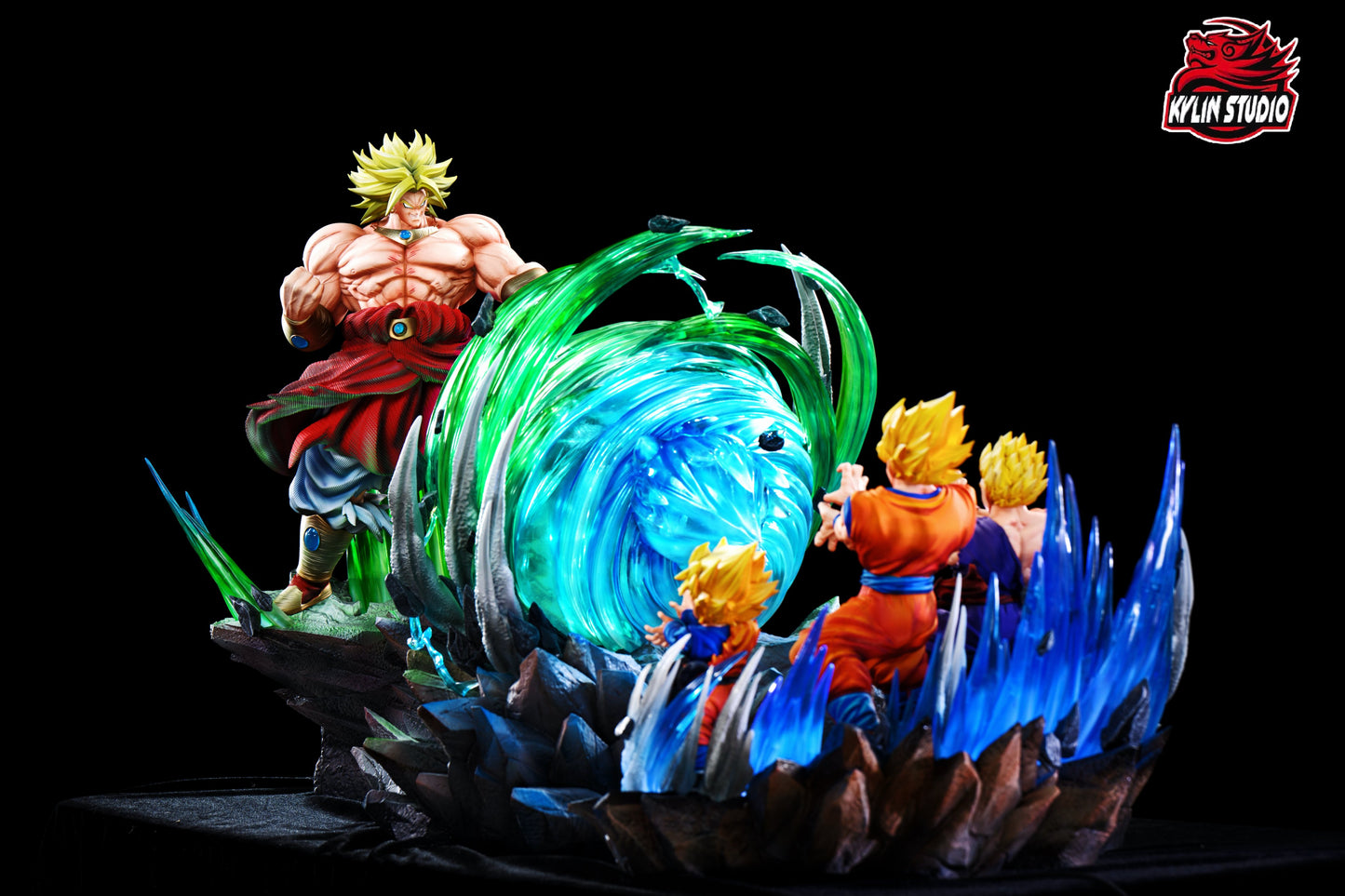 Black Estatuilla Dragon Ball | Broly vs Goku x Gohan x Goten | Tienda Anime | Tico Ofertas