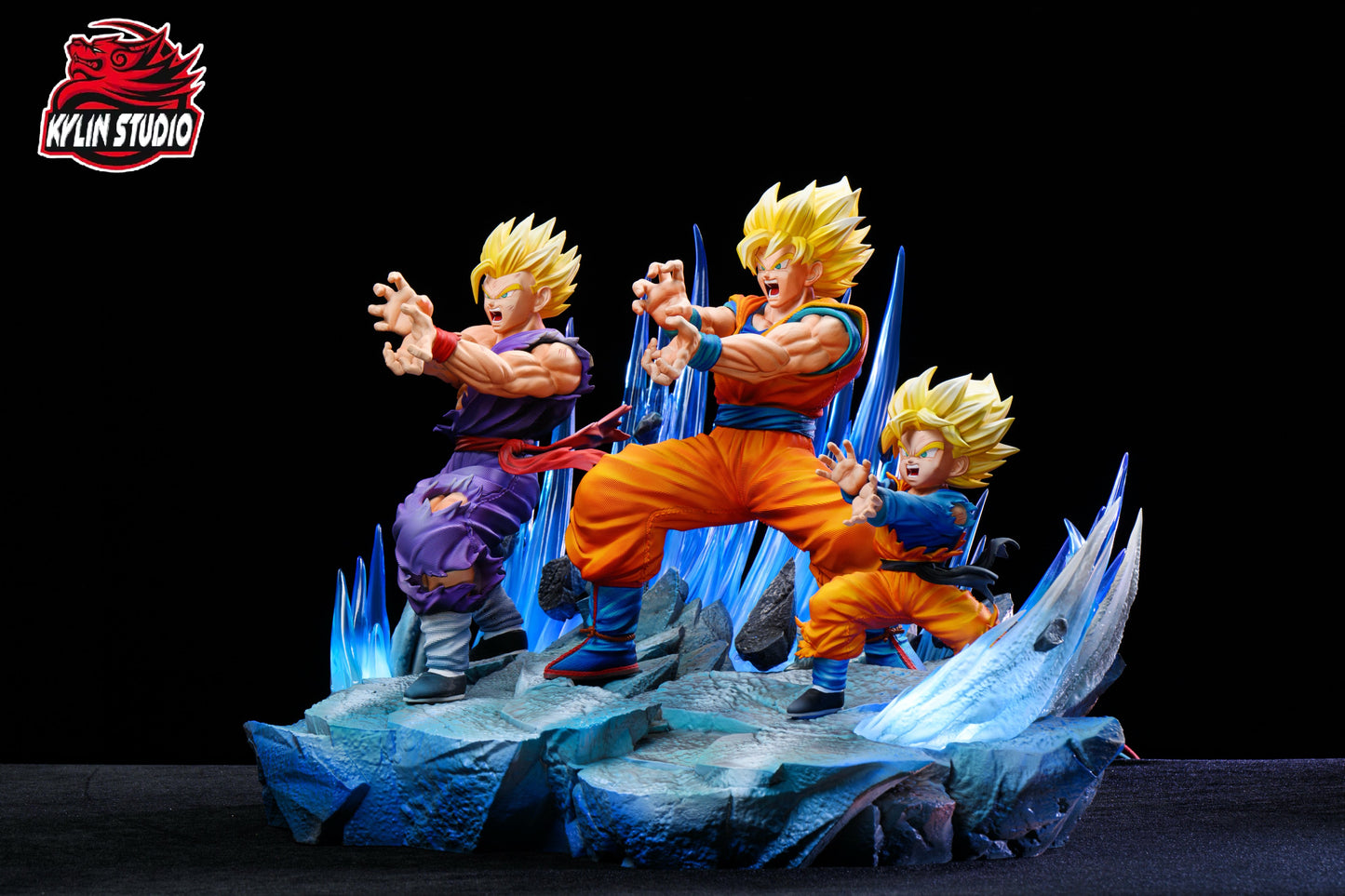 Rosy Brown Estatuilla Dragon Ball | Broly vs Goku x Gohan x Goten | Tienda Anime | Tico Ofertas