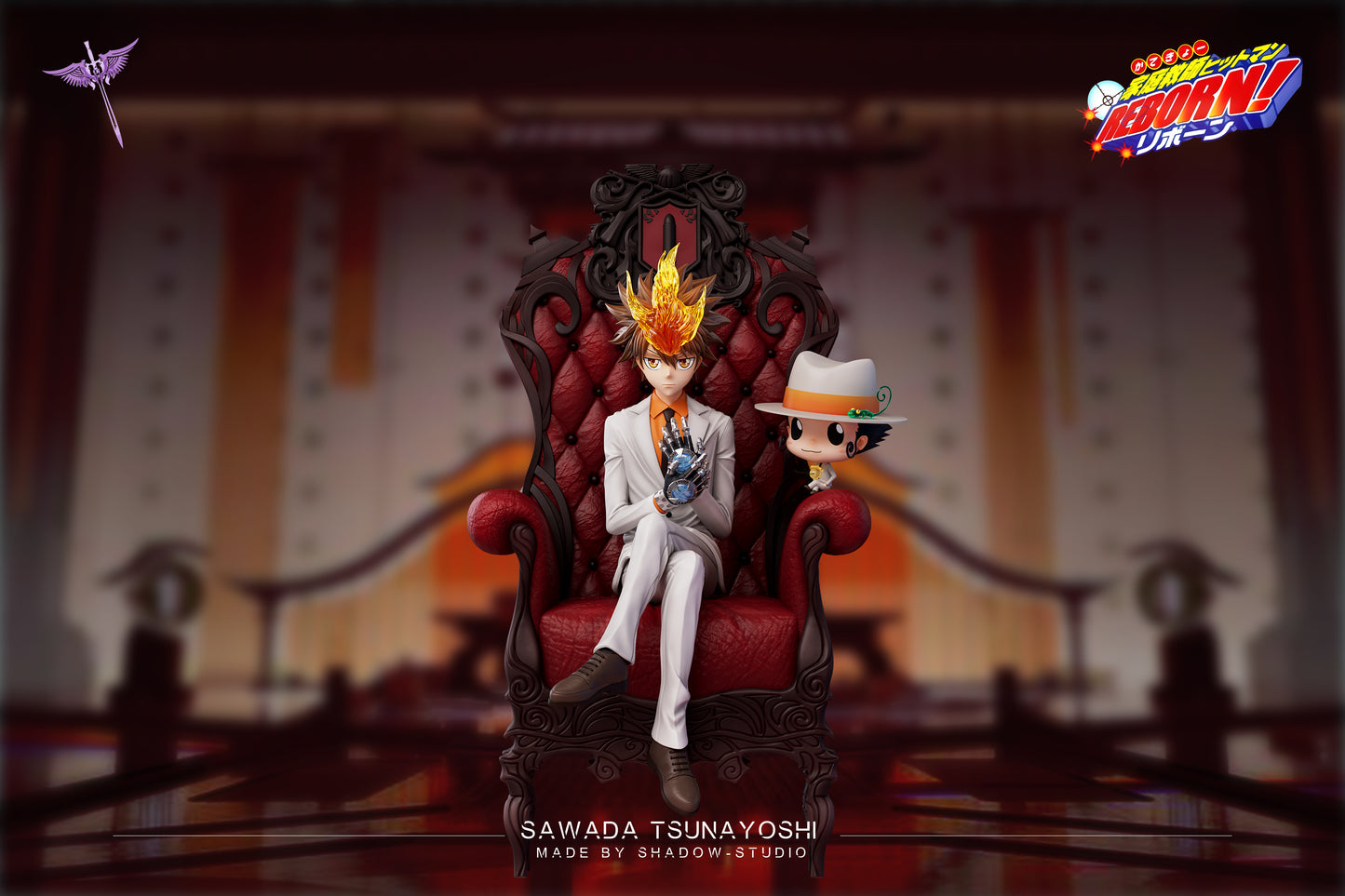 Black Estatuilla Katekyo Hitman Reborn | Tsunayoshi Sawada | White Curse Studio | Tienda Anime | Tico Ofertas