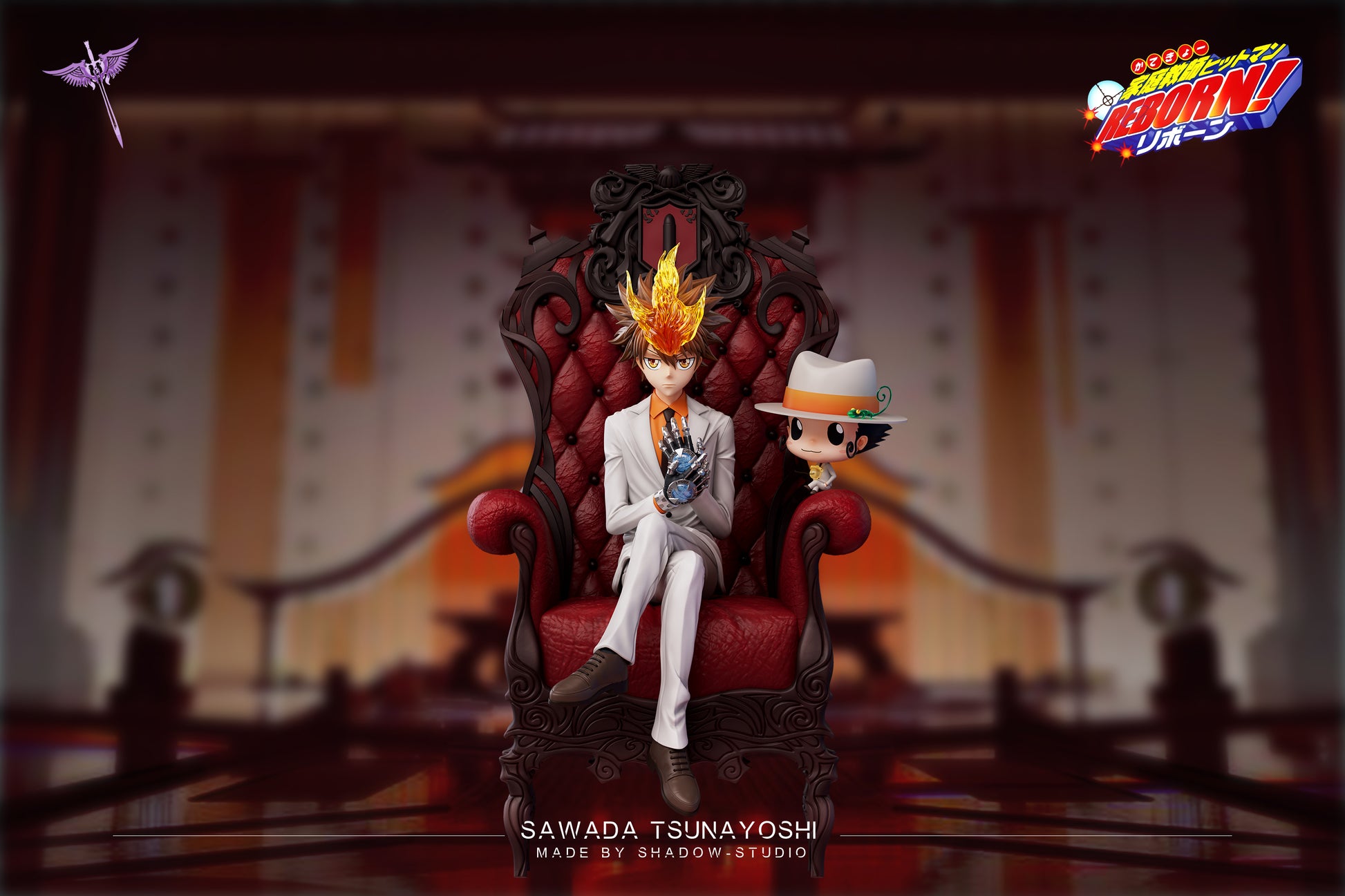 Black Estatuilla Katekyo Hitman Reborn | Tsunayoshi Sawada | White Curse Studio | Tienda Anime | Tico Ofertas
