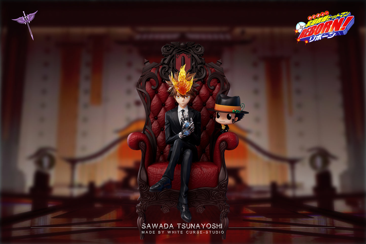 Black Estatuilla Katekyo Hitman Reborn | Tsunayoshi Sawada | White Curse Studio | Tienda Anime | Tico Ofertas