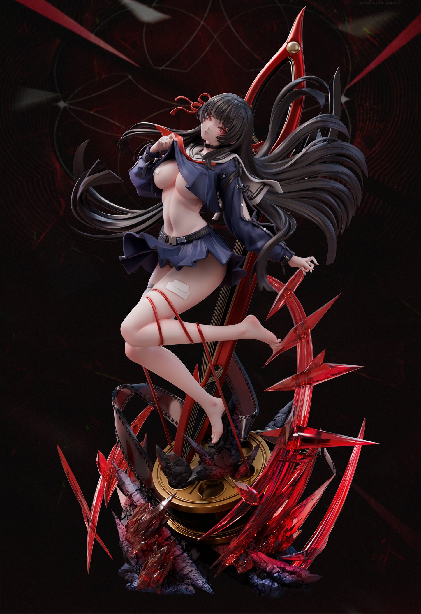 Black Estatuilla Wuthering Waves | Chisa | Mi Yin Studio | Tienda Anime | Tico Ofertas
