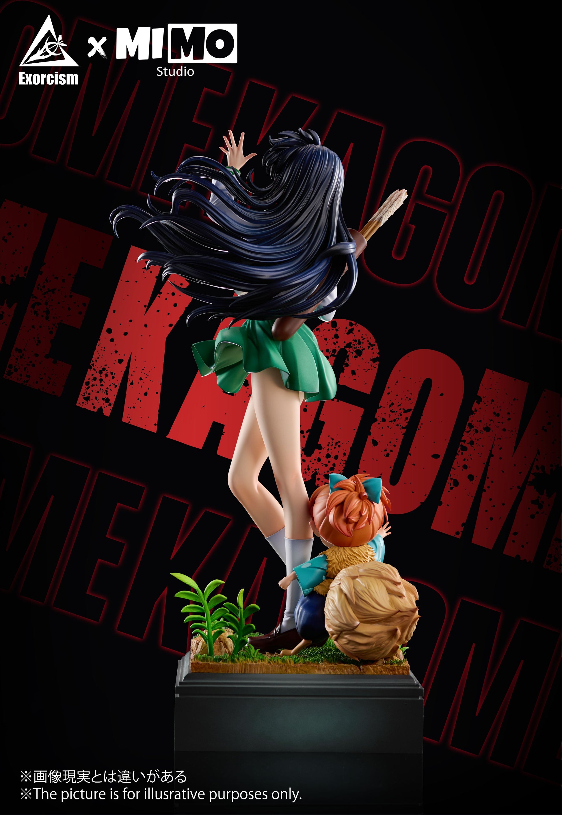 Black Estatuilla Inuyasha | Kagome Higurashi &amp; Shippo | Exorcism Studio × MIMO Studio | Tienda Anime | Tico Ofertas