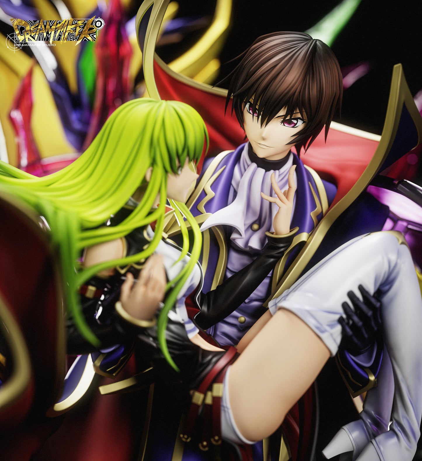 Estatuilla Code Geass: Lelouch of the Rebellion | Lelouch Lamperouge & C.C. | Dream Maker Studio | Tienda Anime | Tico Ofertas