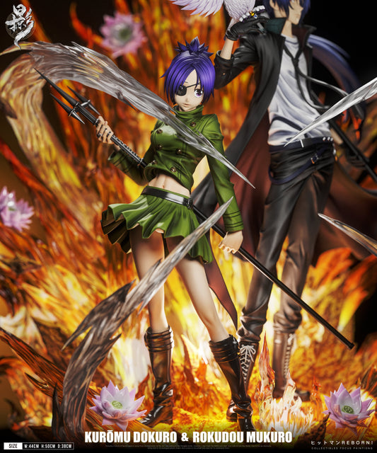 Estatuilla Katekyo Hitman Reborn | Chrome Dokuro & Mukuro Rokudo | Lue Ying Studio | Mist Guardian Duet 005 | Tico Ofertas
