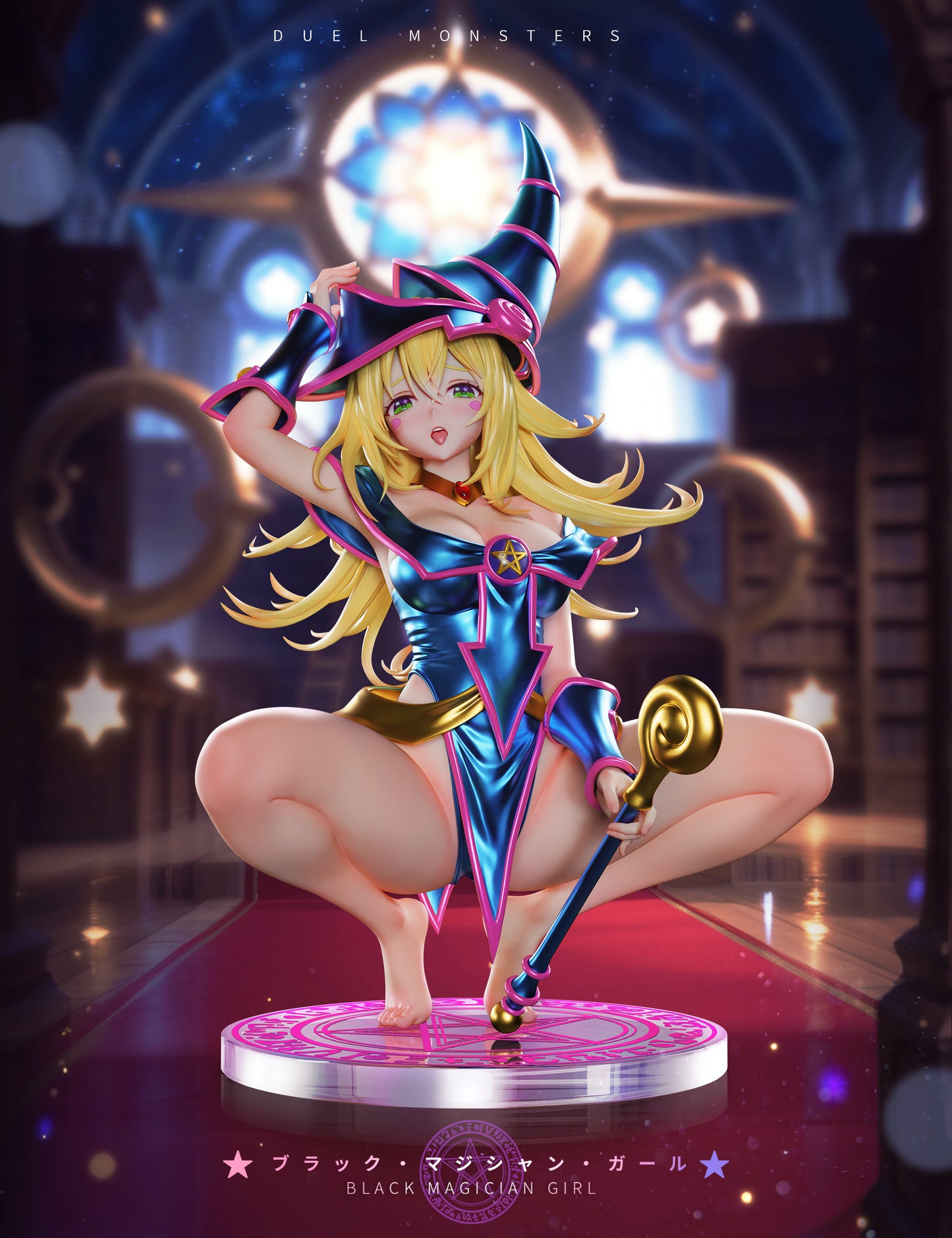 Black Estatuilla Yu-Gi-Oh! | Dark Magician Girl | Sll Studio | Tienda Anime | Tico Ofertas