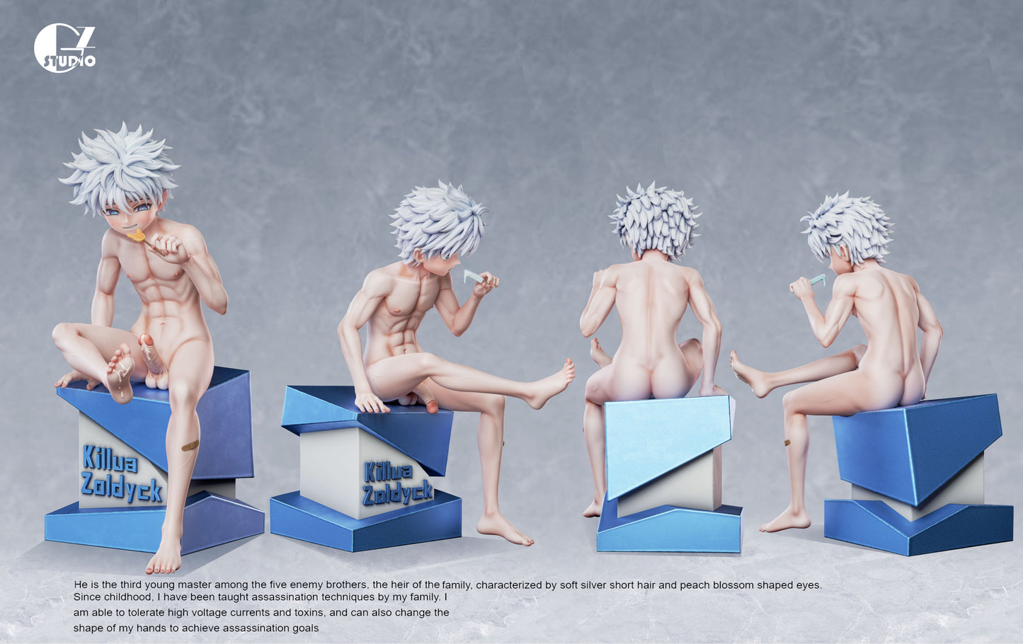 Light Slate Gray Figura Hunter x Hunter | Killua Zoldyck | GZ Studio | Tienda Anime | Tico Ofertas