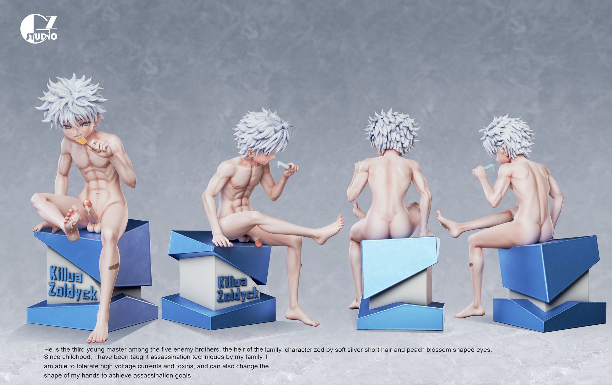 Light Slate Gray Figura Hunter x Hunter | Killua Zoldyck | GZ Studio | Tienda Anime | Tico Ofertas