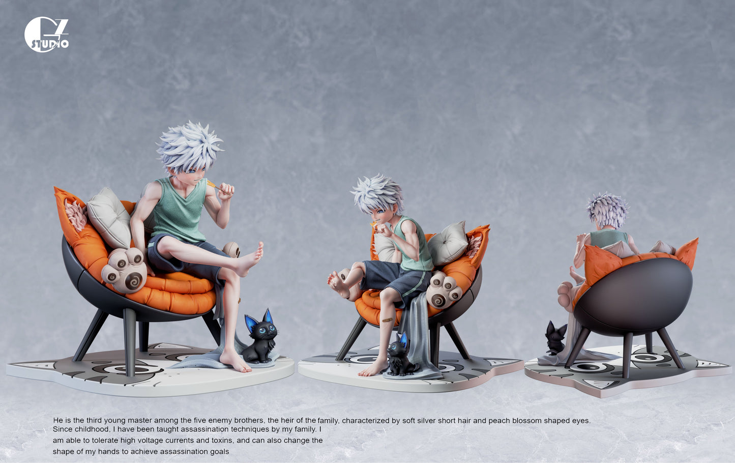 Light Slate Gray Figura Hunter x Hunter | Killua Zoldyck | GZ Studio | Tienda Anime | Tico Ofertas