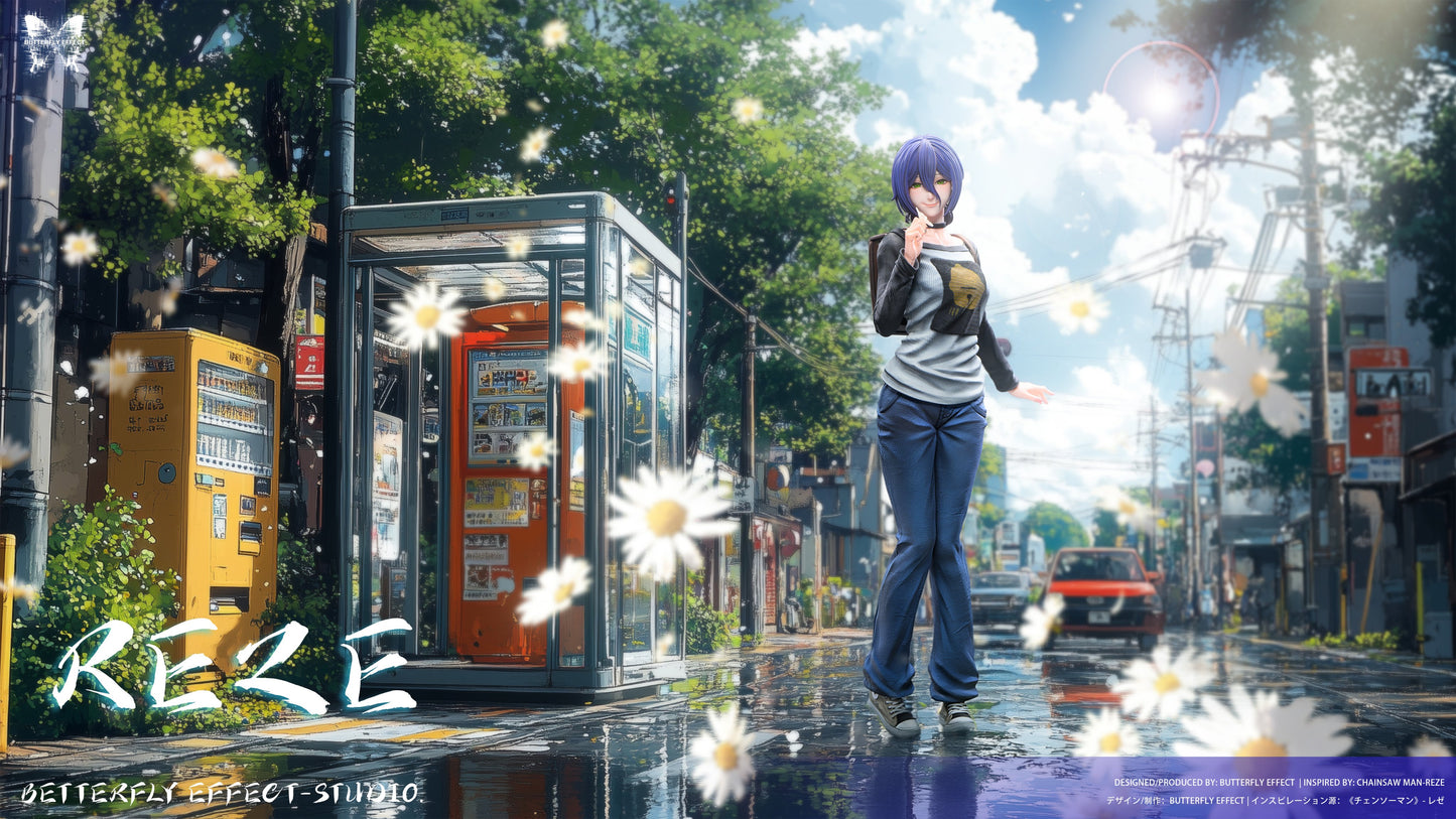 Dark Slate Gray Estatuilla Chainsaw Man | Reze & Makima | Butterfly Effect Studio | Tienda Anime | Tico Ofertas