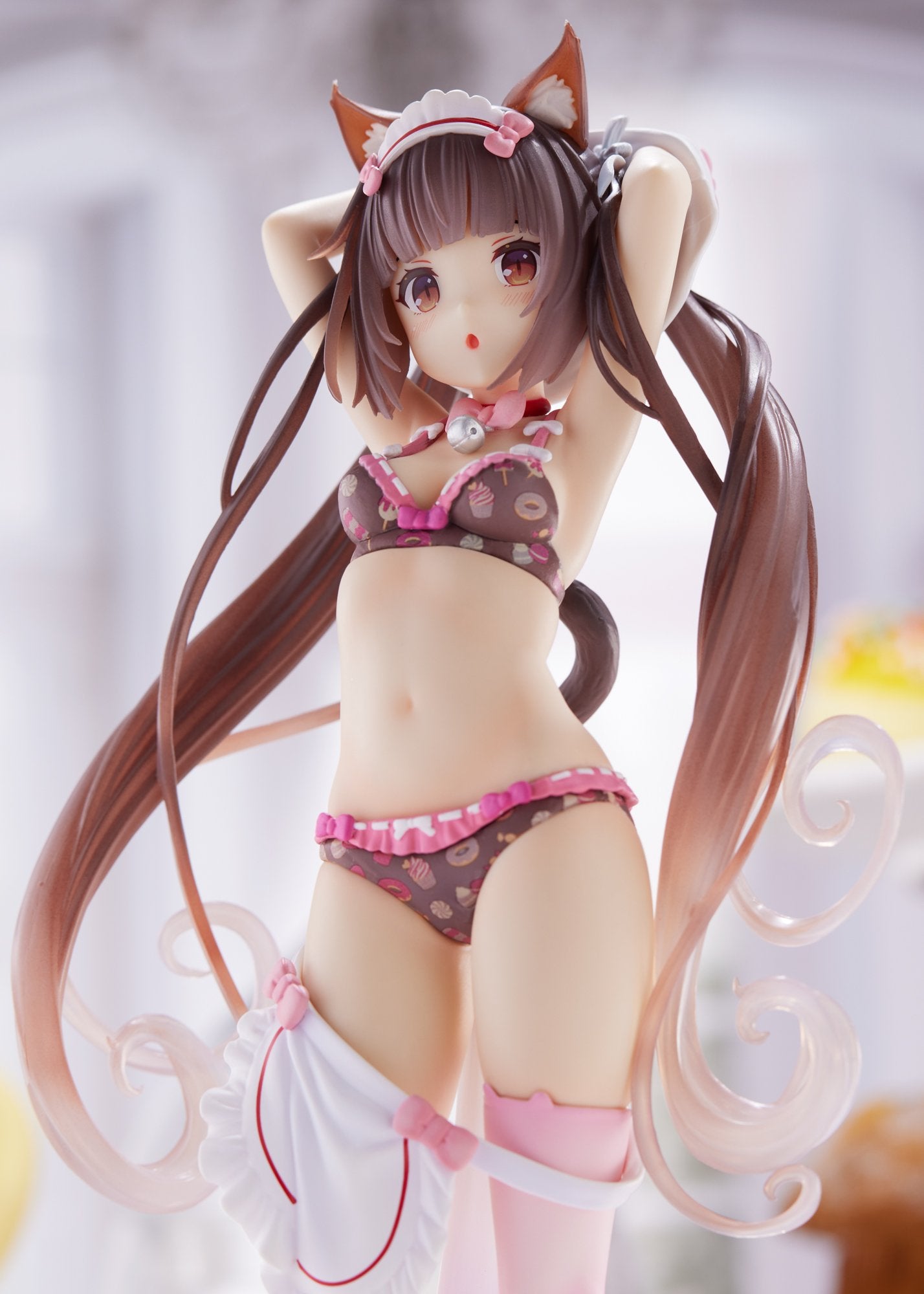 Light Gray Estatuilla NEKOPARA | Chocola – Lovely Sweets Time | PLUM | Tienda Anime | Tico Ofertas