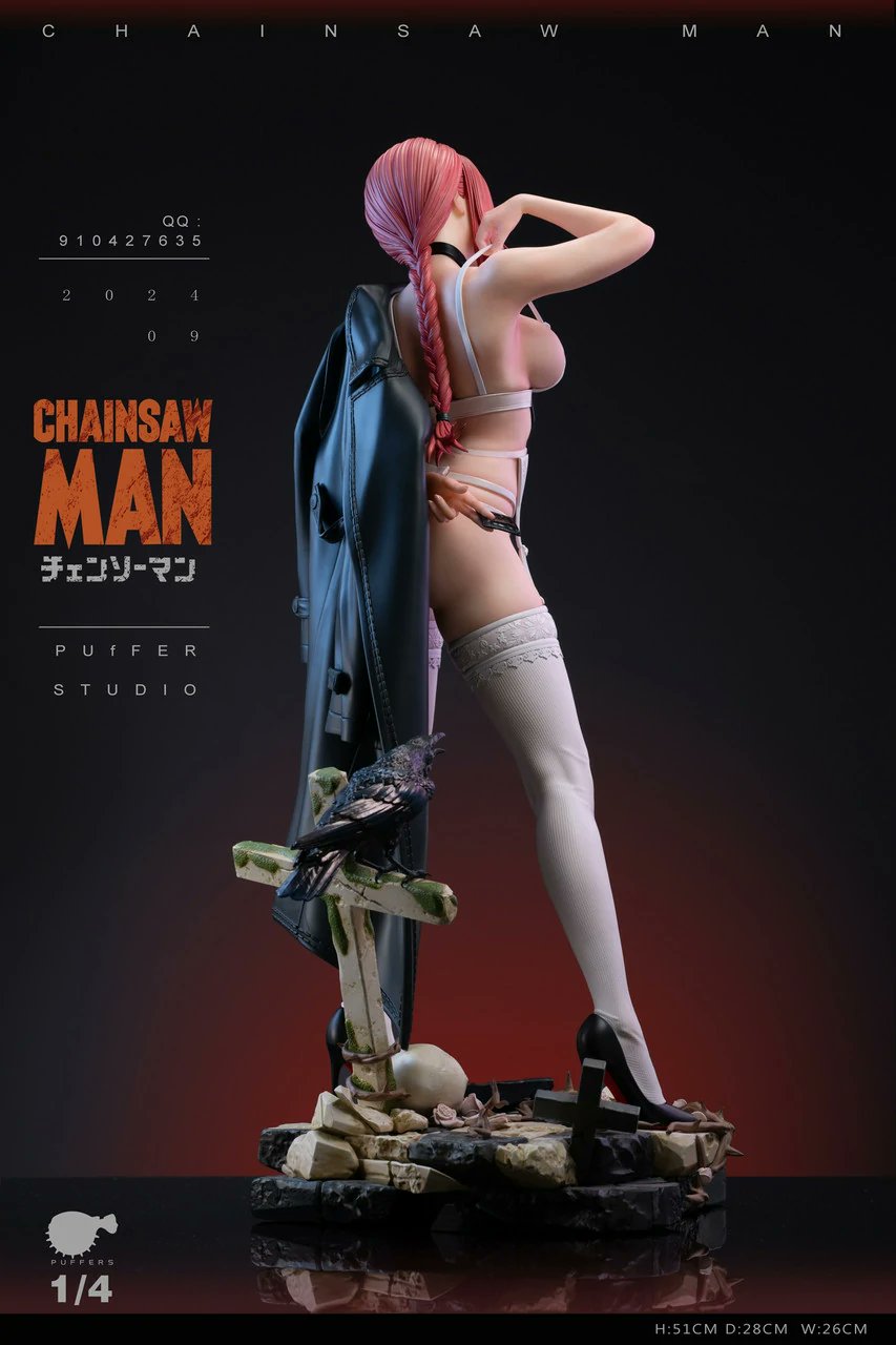 Black Figura Anime Chainsaw Man | Makima de Puffer Studio | Tienda Anime Costa Rica - Tico Ofertas
