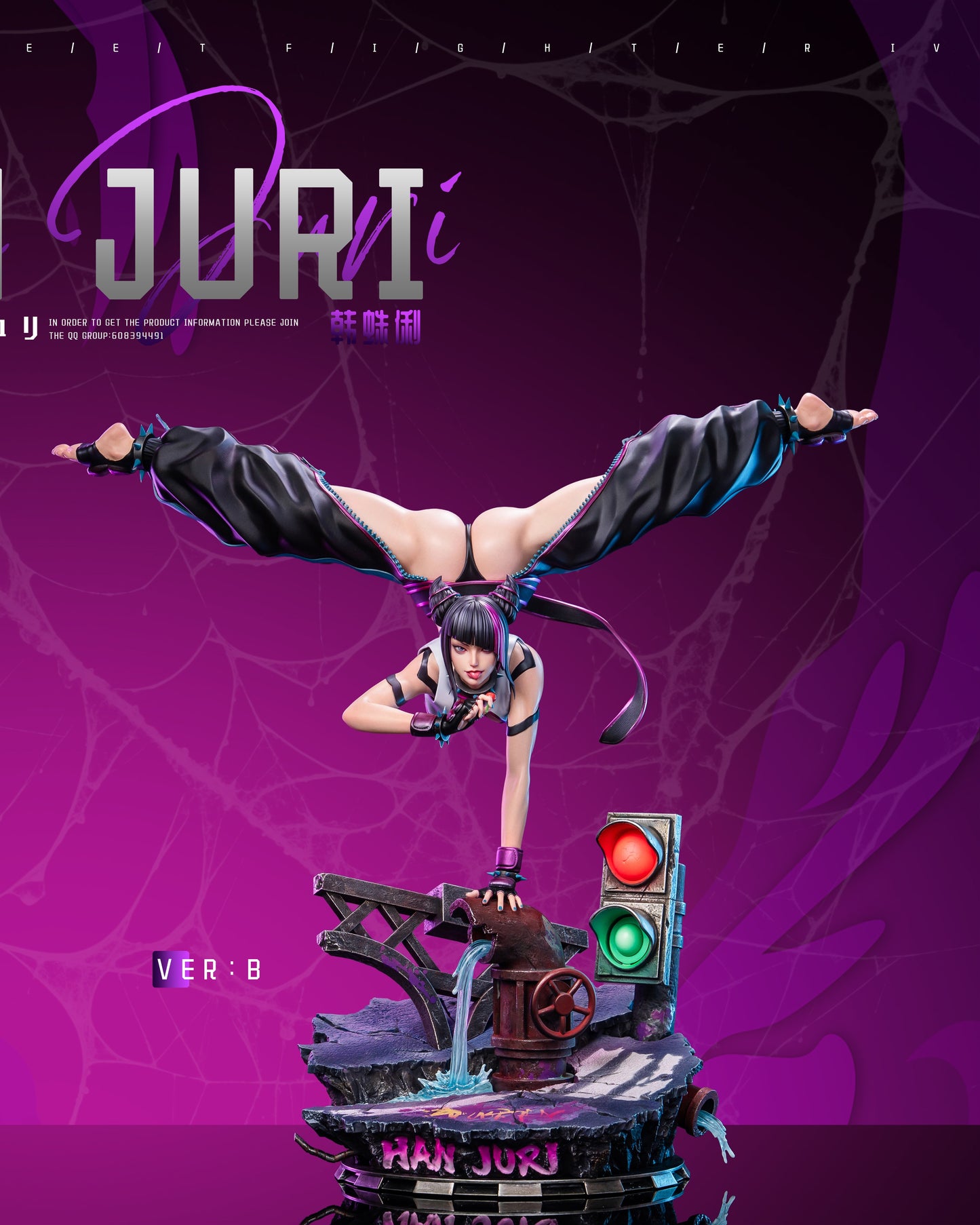 Black Estatuilla Street Fighter | Han Juri | Coolbear Studio | Tienda Anime | Tico Ofertas