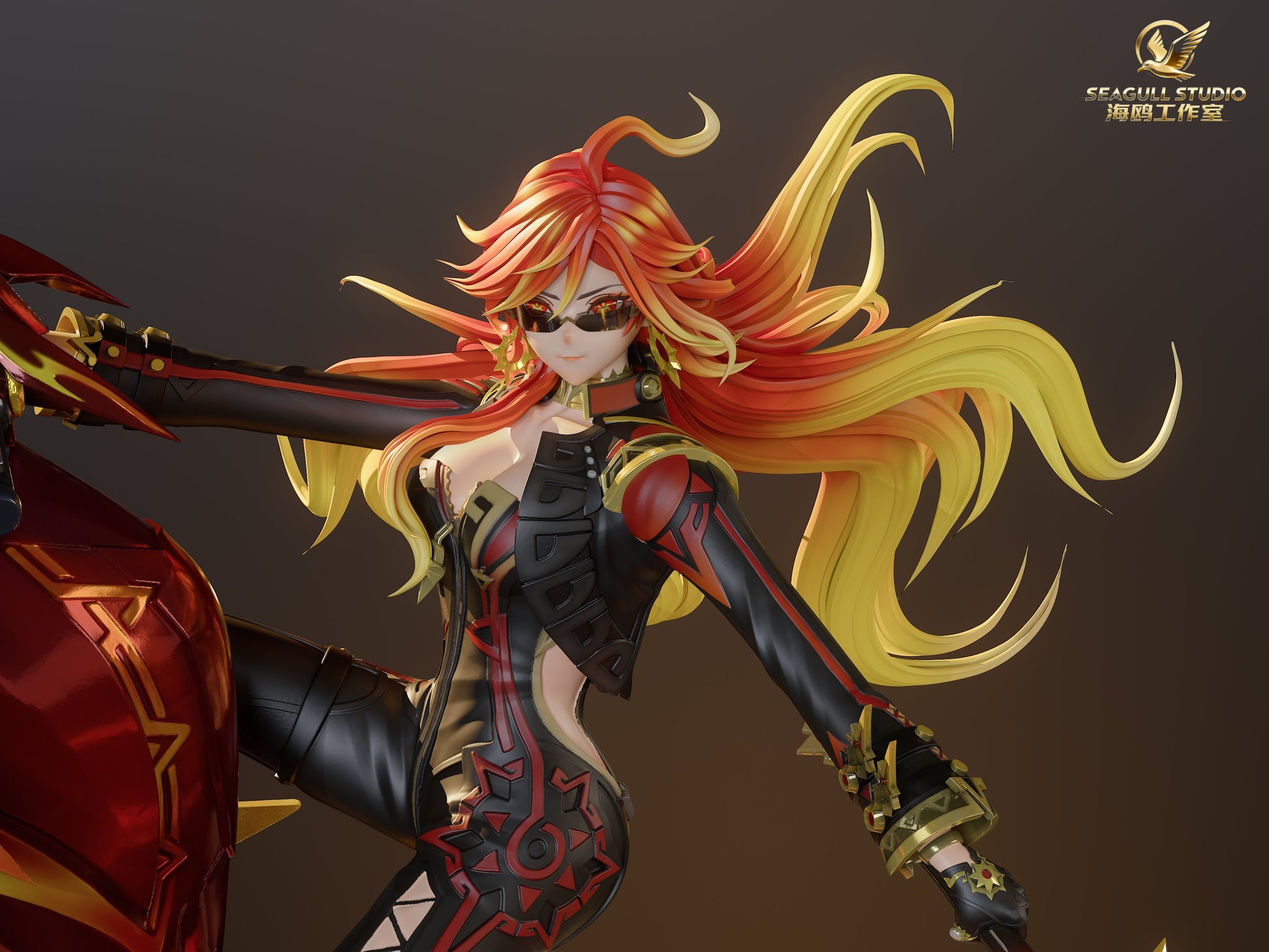 Dark Slate Gray Estatuilla Genshin Impact | Mavuika | SEAGULL Studio | Tienda Anime | Tico Ofertas