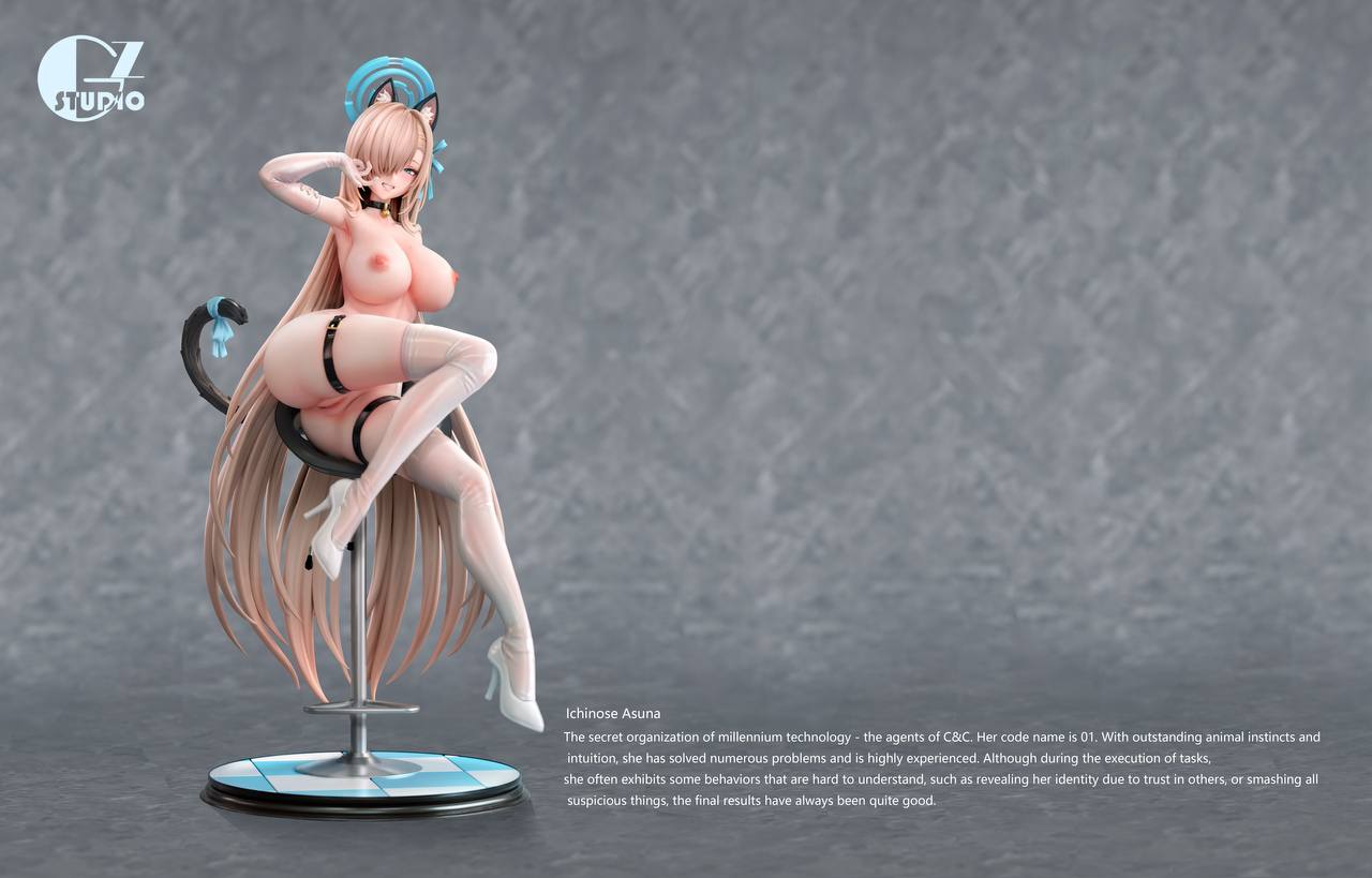 Light Slate Gray Estatuilla Blue Archive | Ichinose Asuna | GZ Studio | Tienda Anime | Tico Ofertas